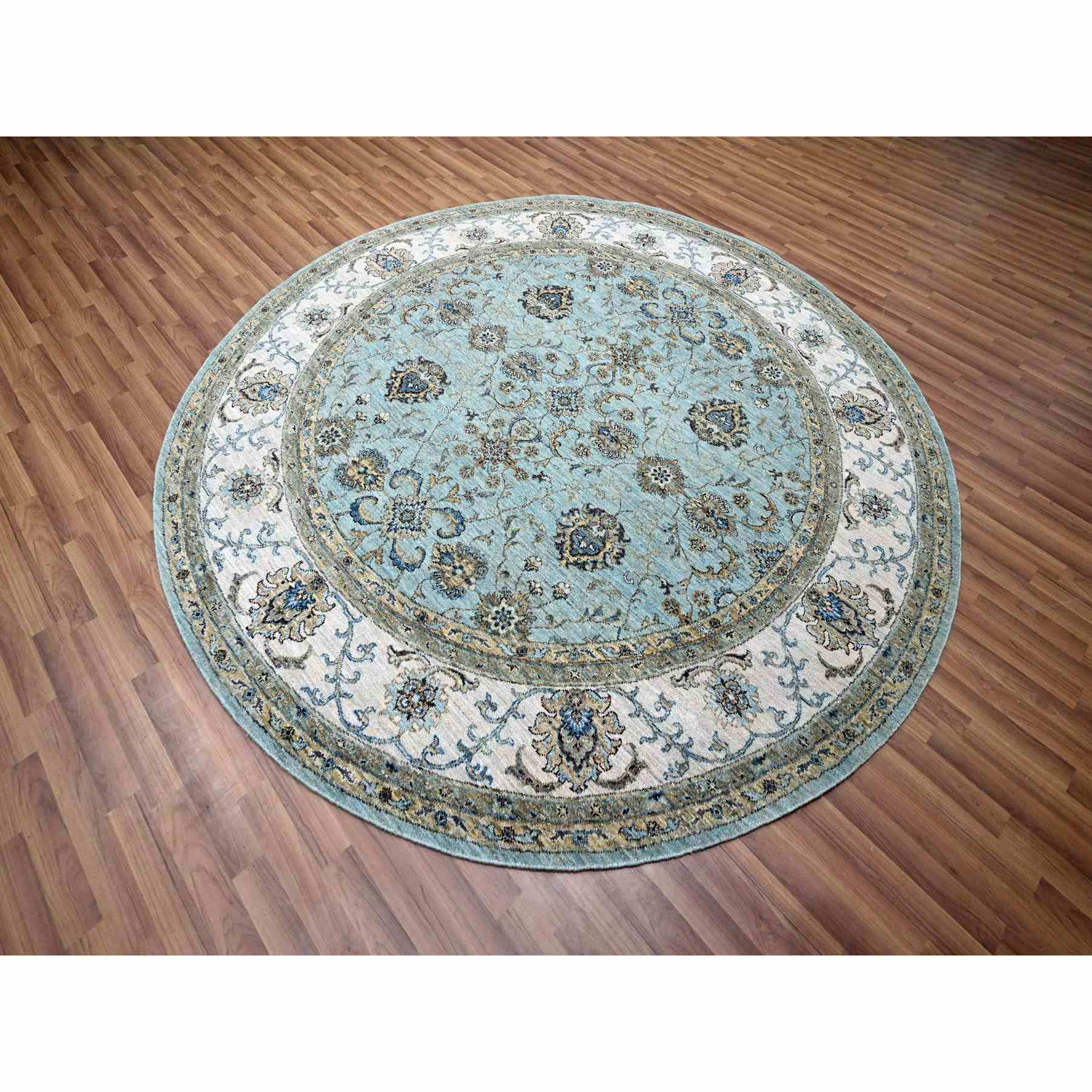 Oushak-And-Peshawar-Hand-Knotted-Rug-380700