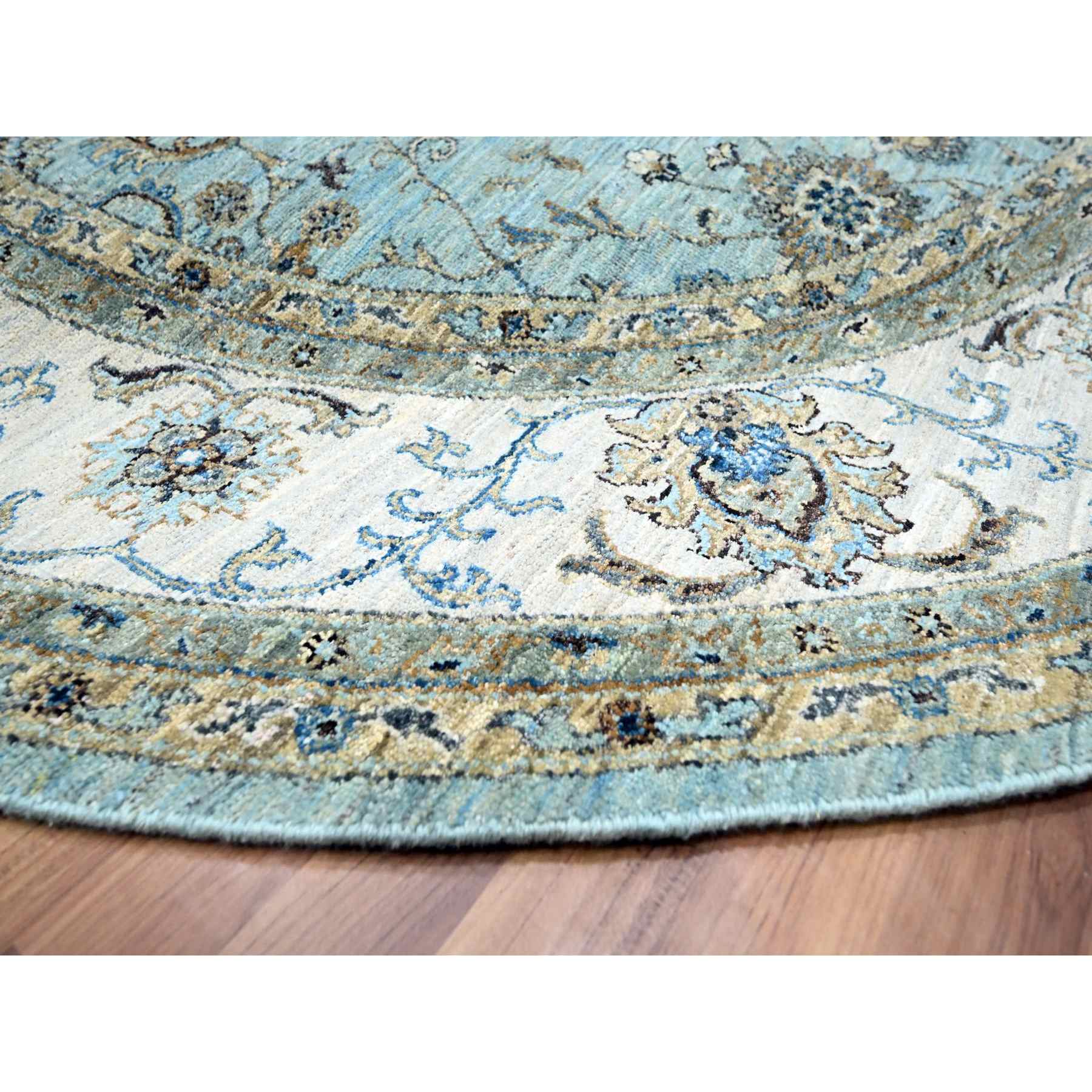 Oushak-And-Peshawar-Hand-Knotted-Rug-380700