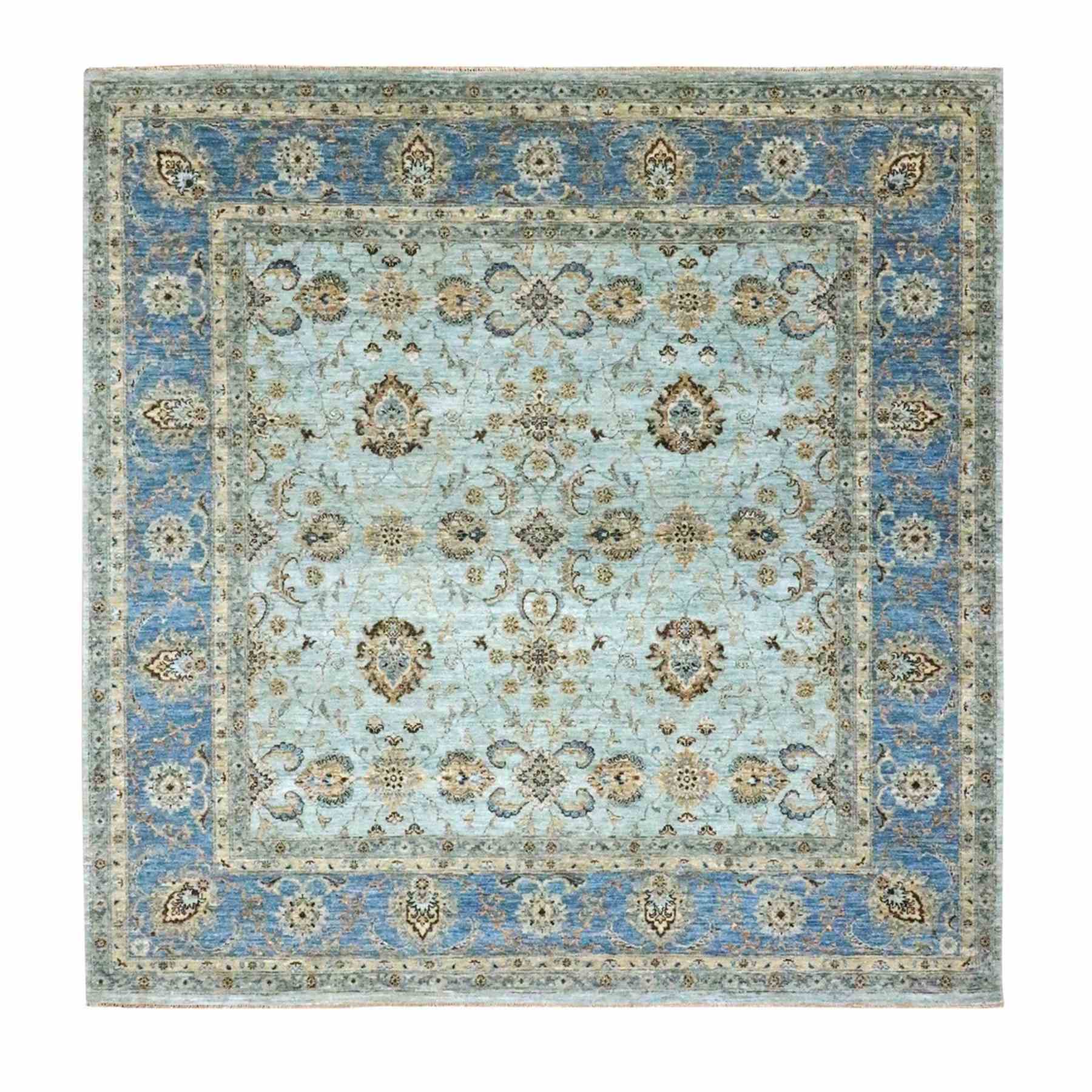 Oushak-And-Peshawar-Hand-Knotted-Rug-380705