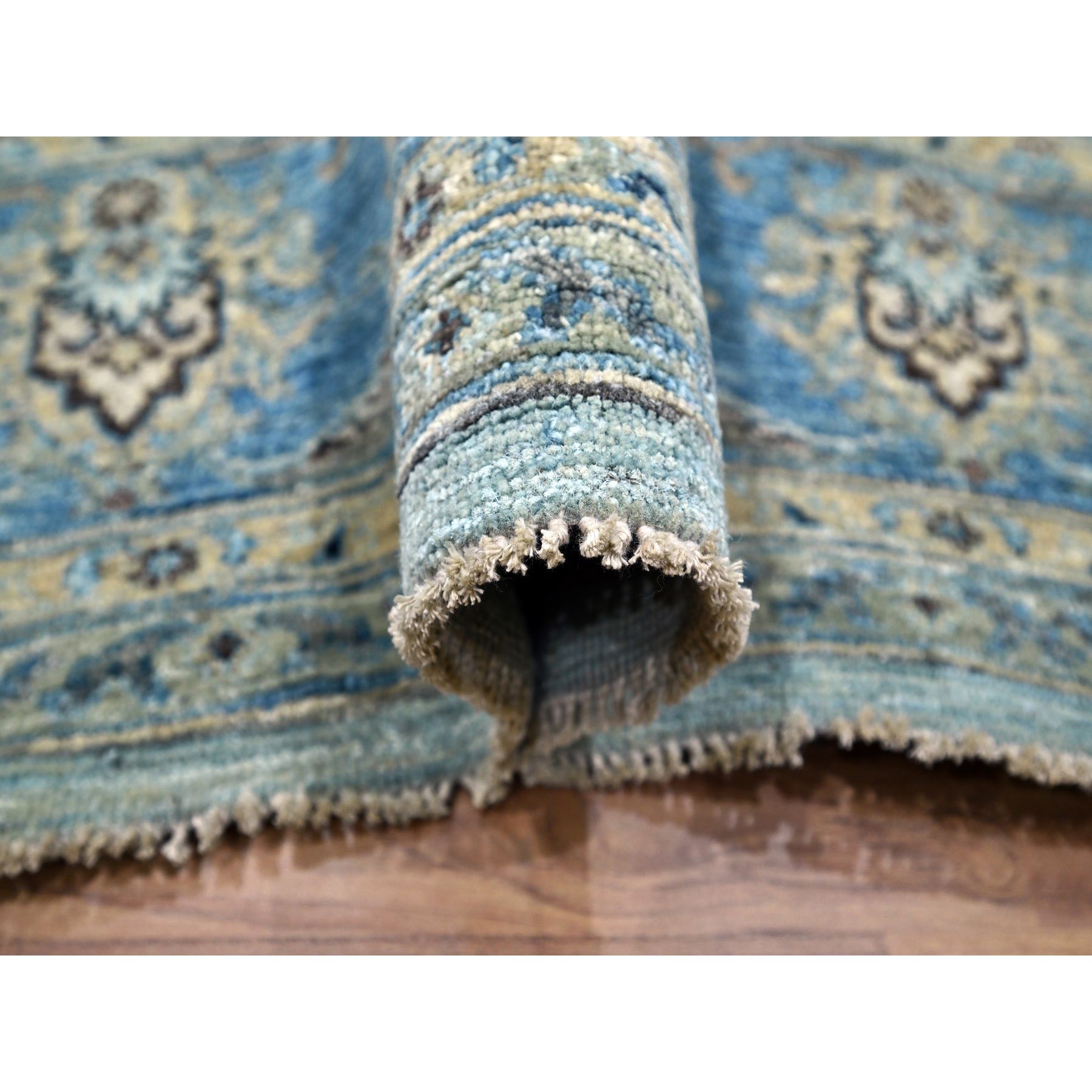 Oushak-And-Peshawar-Hand-Knotted-Rug-380705