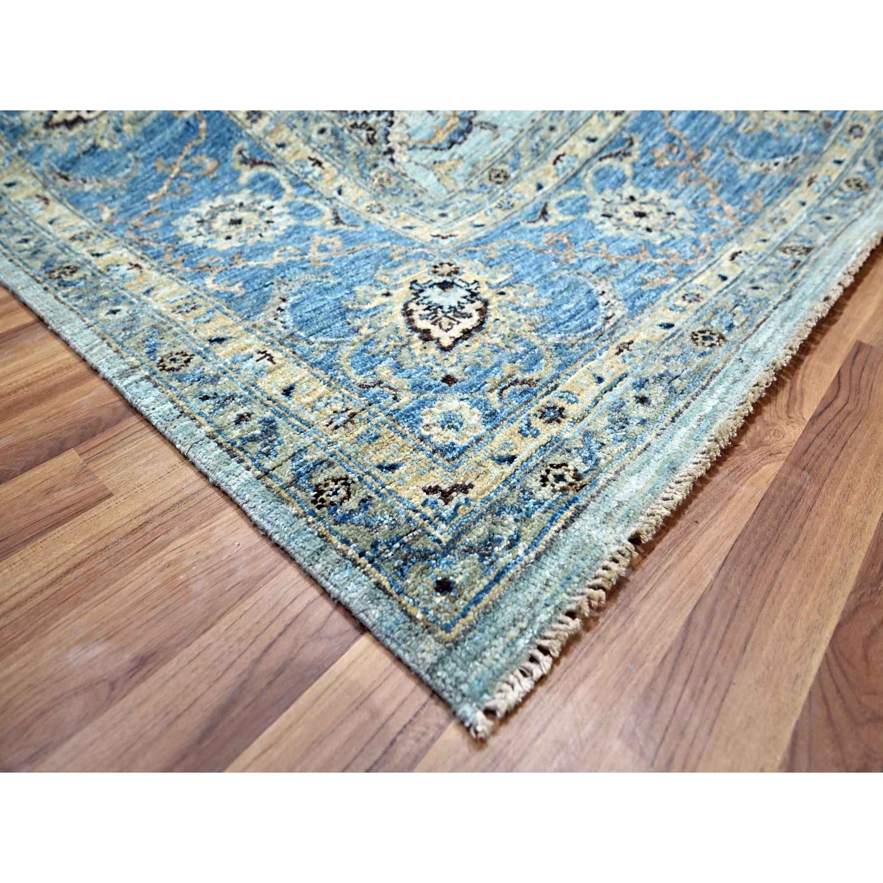 Oushak-And-Peshawar-Hand-Knotted-Rug-380705