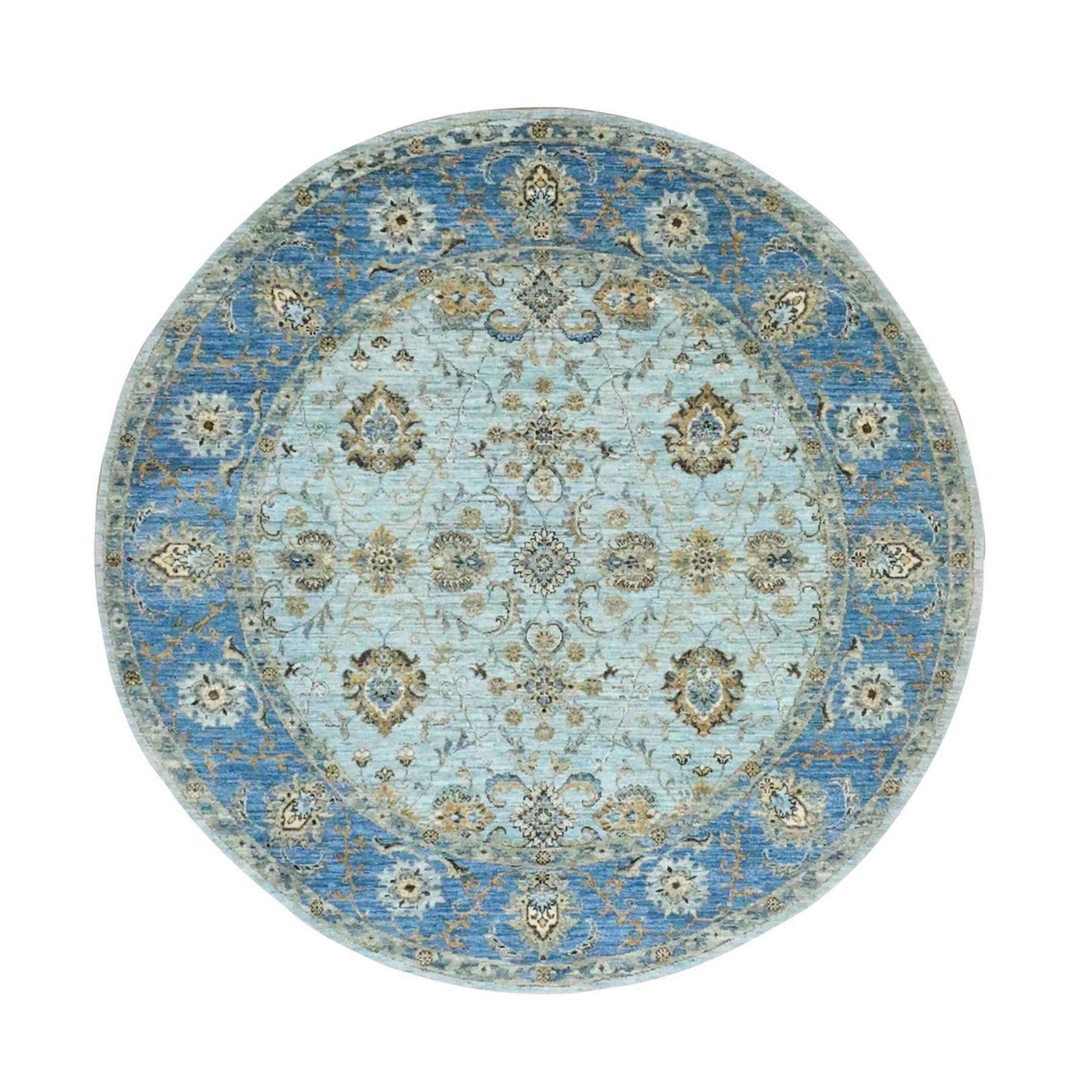 Oushak-And-Peshawar-Hand-Knotted-Rug-380715