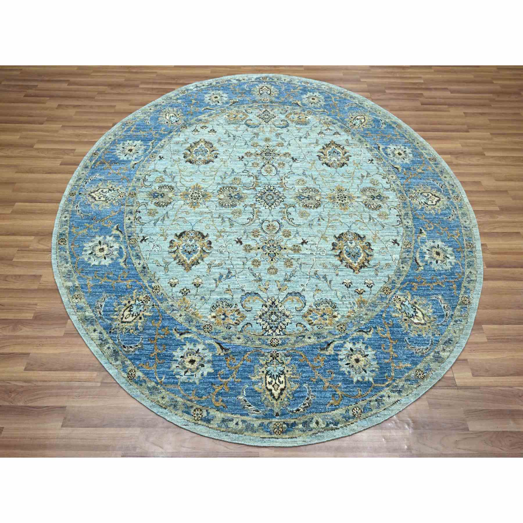 Oushak-And-Peshawar-Hand-Knotted-Rug-380715