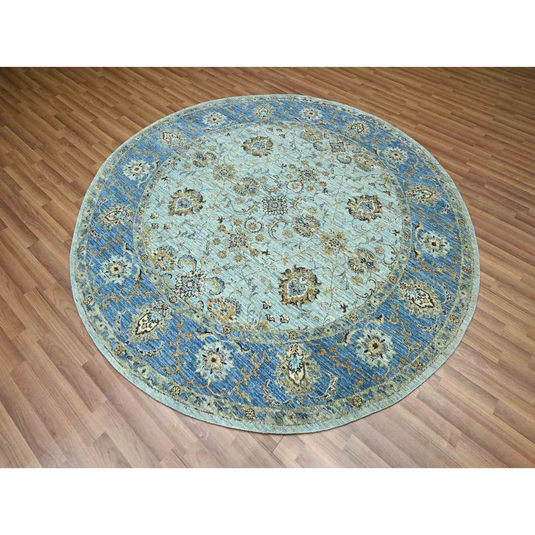 Oushak-And-Peshawar-Hand-Knotted-Rug-380715