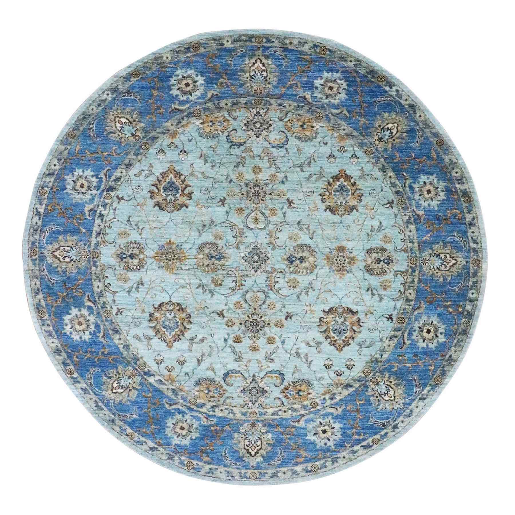Oushak-And-Peshawar-Hand-Knotted-Rug-380720