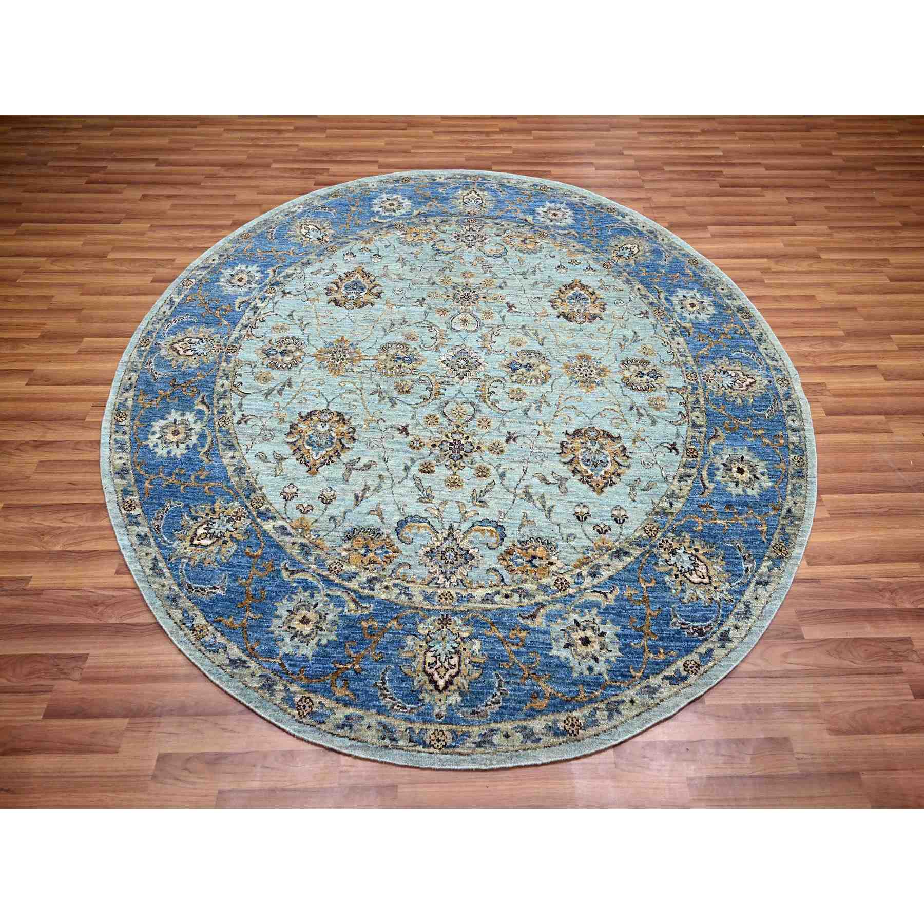 Oushak-And-Peshawar-Hand-Knotted-Rug-380720