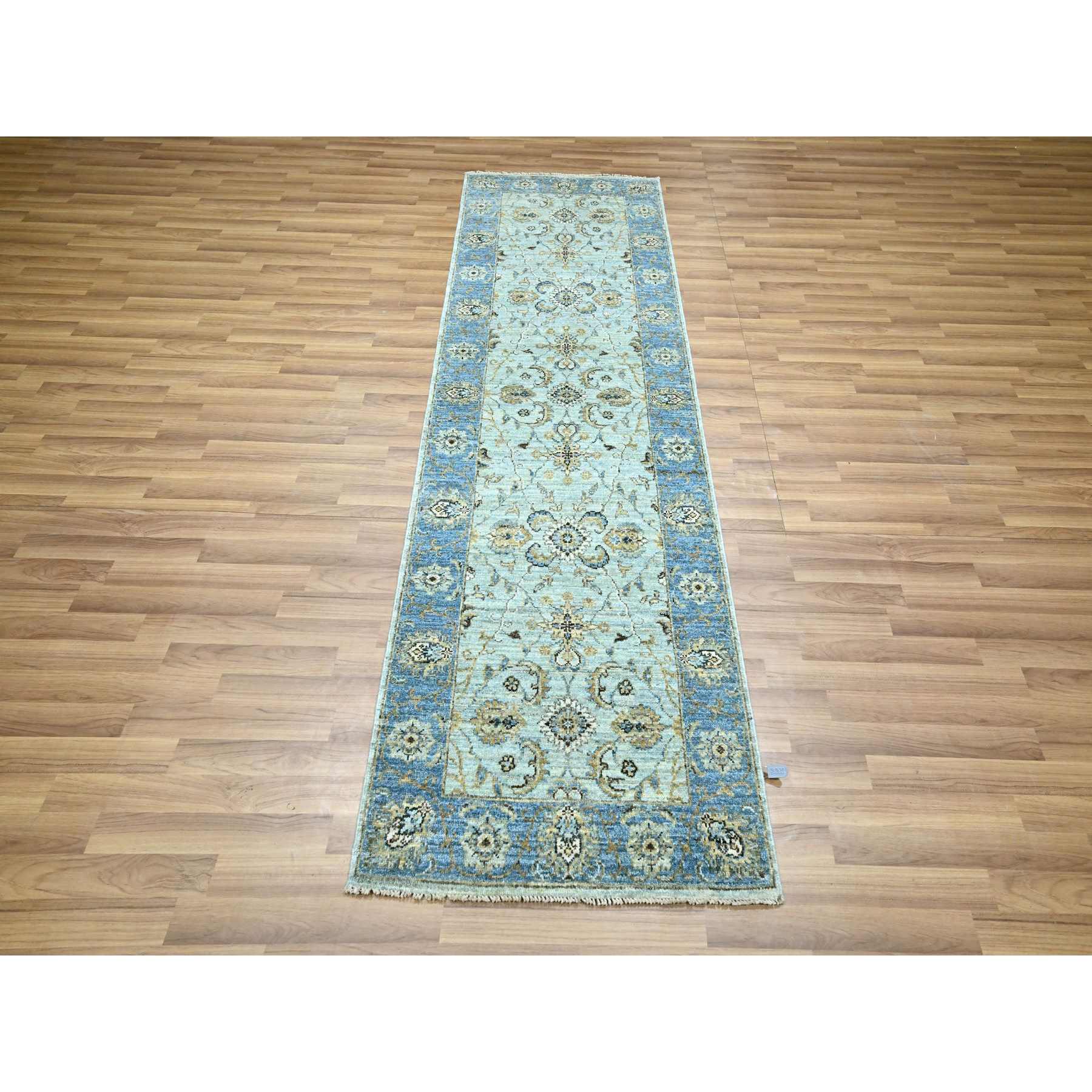 Oushak-And-Peshawar-Hand-Knotted-Rug-380725