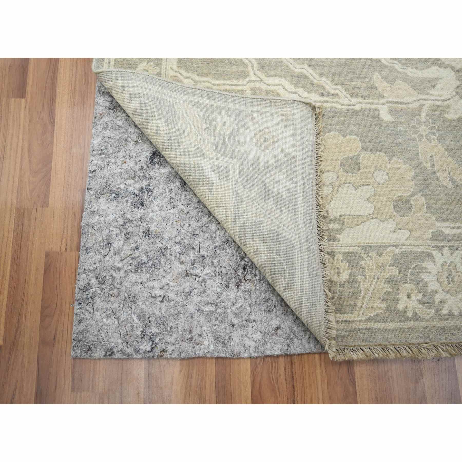 Oushak-And-Peshawar-Hand-Knotted-Rug-380815