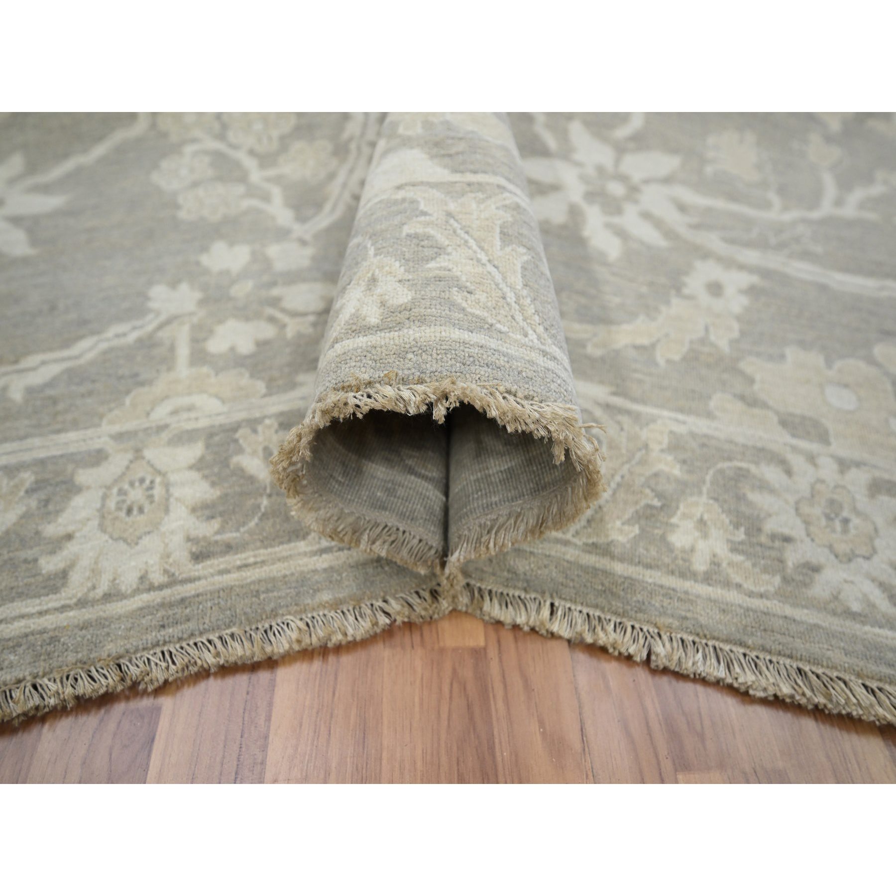 Oushak-And-Peshawar-Hand-Knotted-Rug-380815