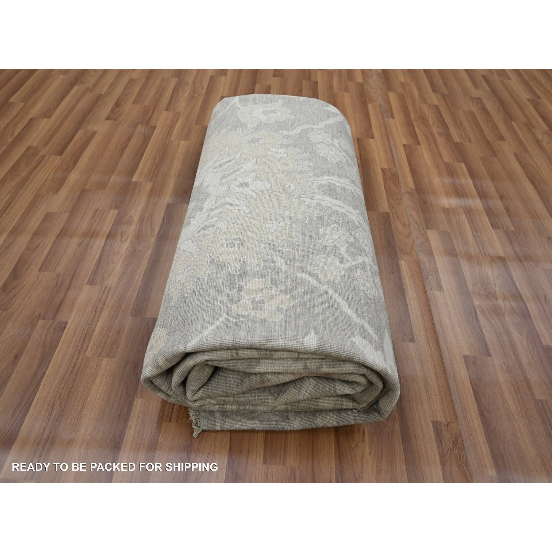 Oushak-And-Peshawar-Hand-Knotted-Rug-380815