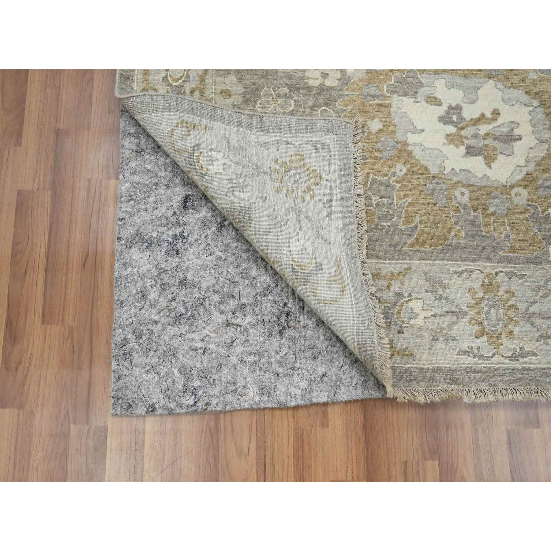 Oushak-And-Peshawar-Hand-Knotted-Rug-380820
