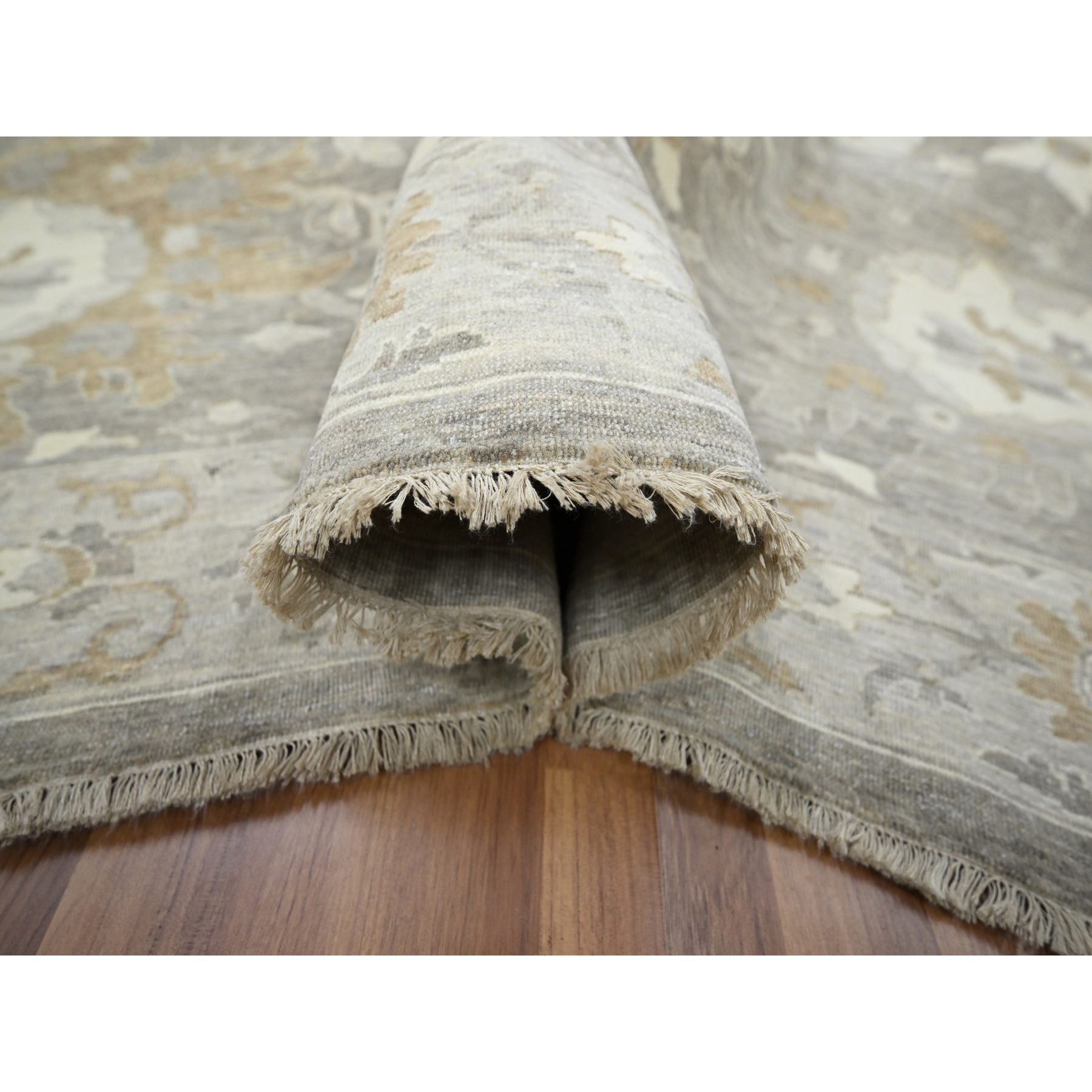 Oushak-And-Peshawar-Hand-Knotted-Rug-380820