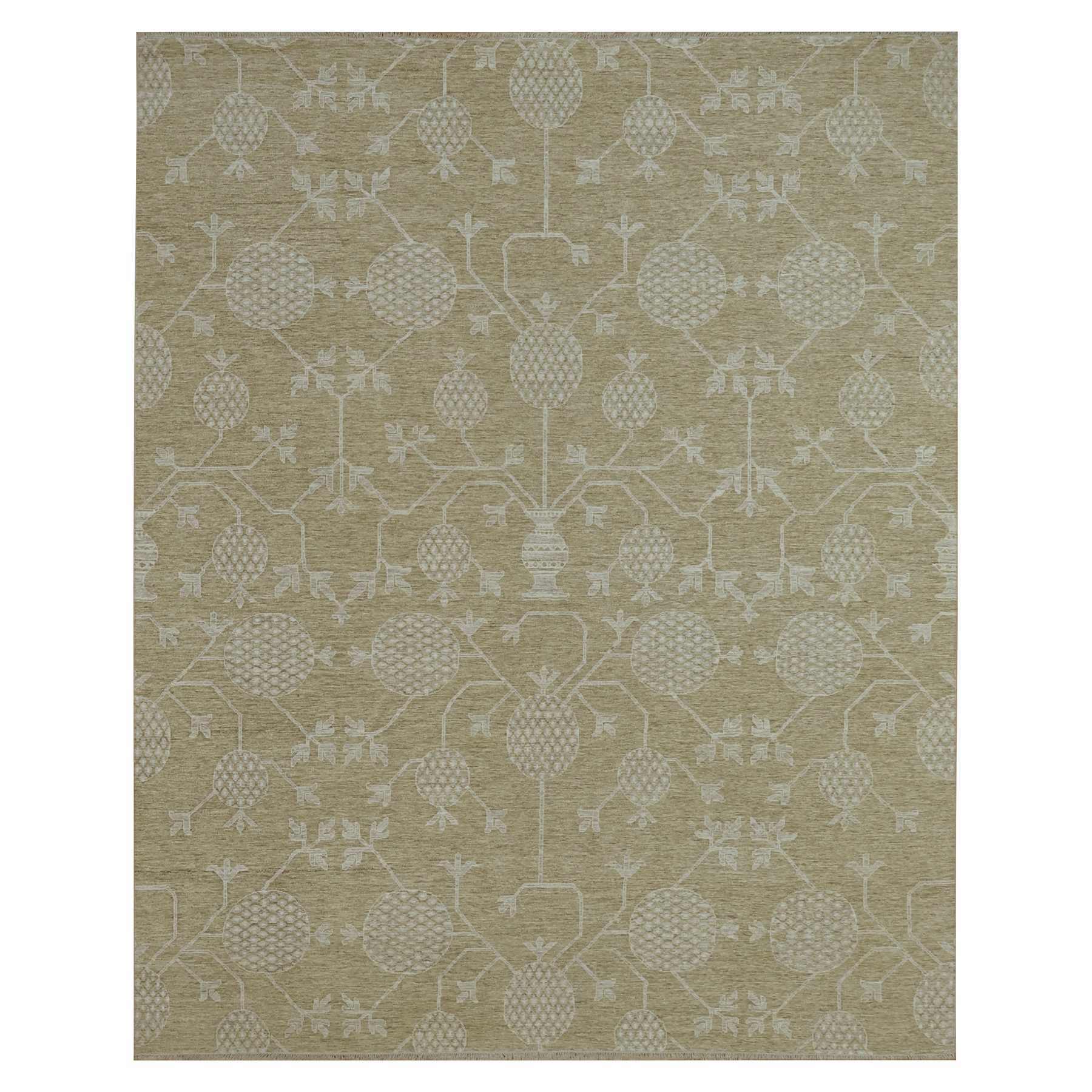 Oushak-And-Peshawar-Hand-Knotted-Rug-380830