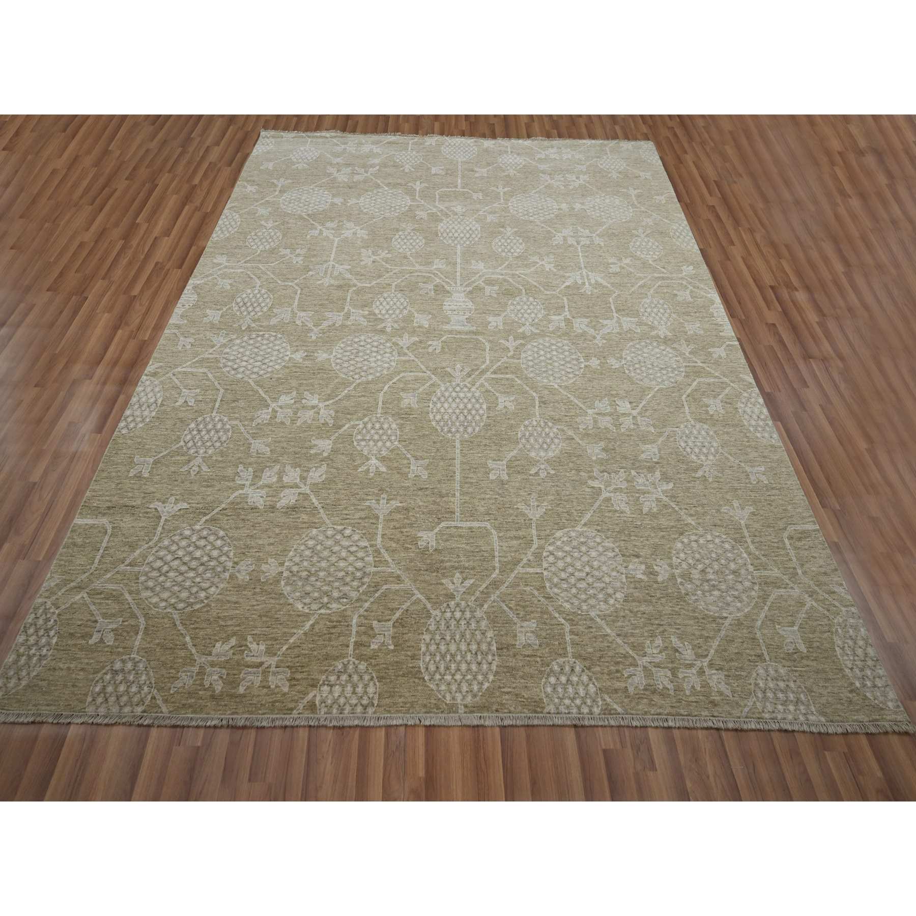 Oushak-And-Peshawar-Hand-Knotted-Rug-380830