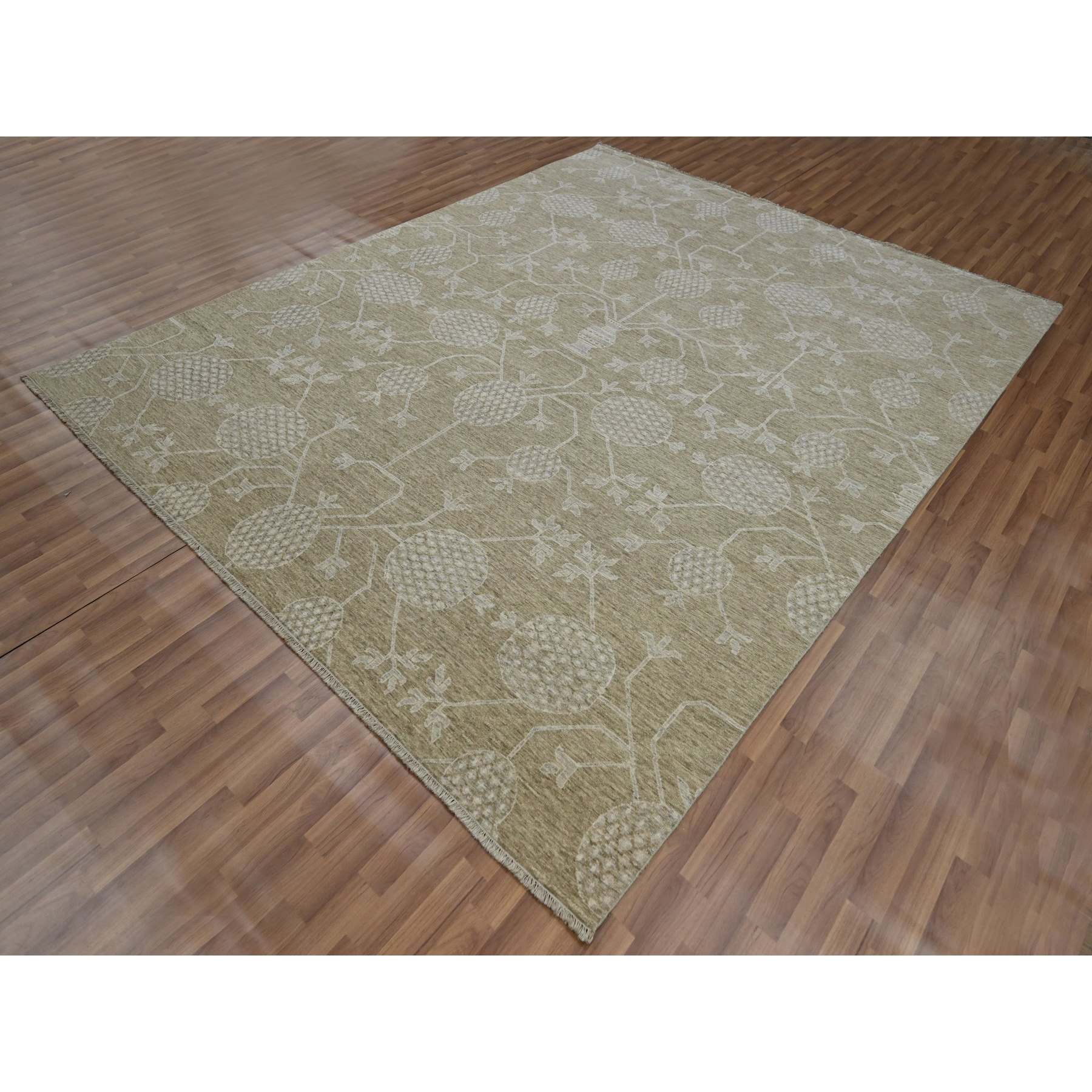 Oushak-And-Peshawar-Hand-Knotted-Rug-380830