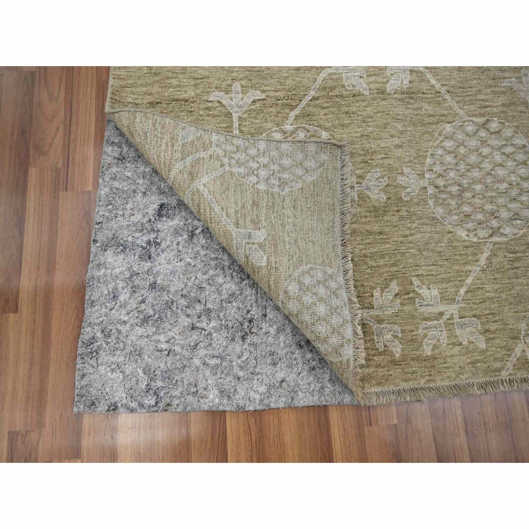 Oushak-And-Peshawar-Hand-Knotted-Rug-380830