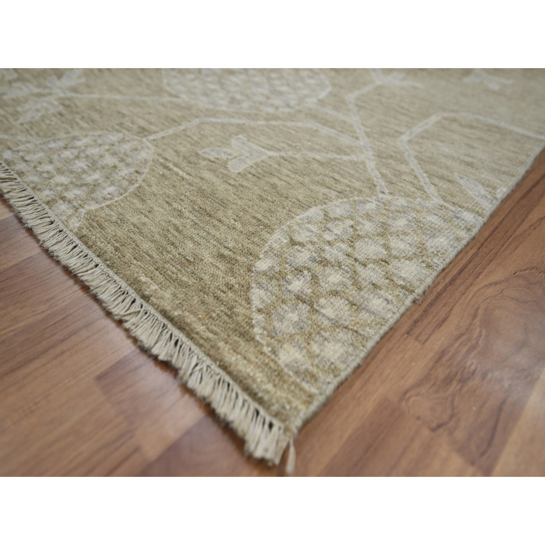 Oushak-And-Peshawar-Hand-Knotted-Rug-380830