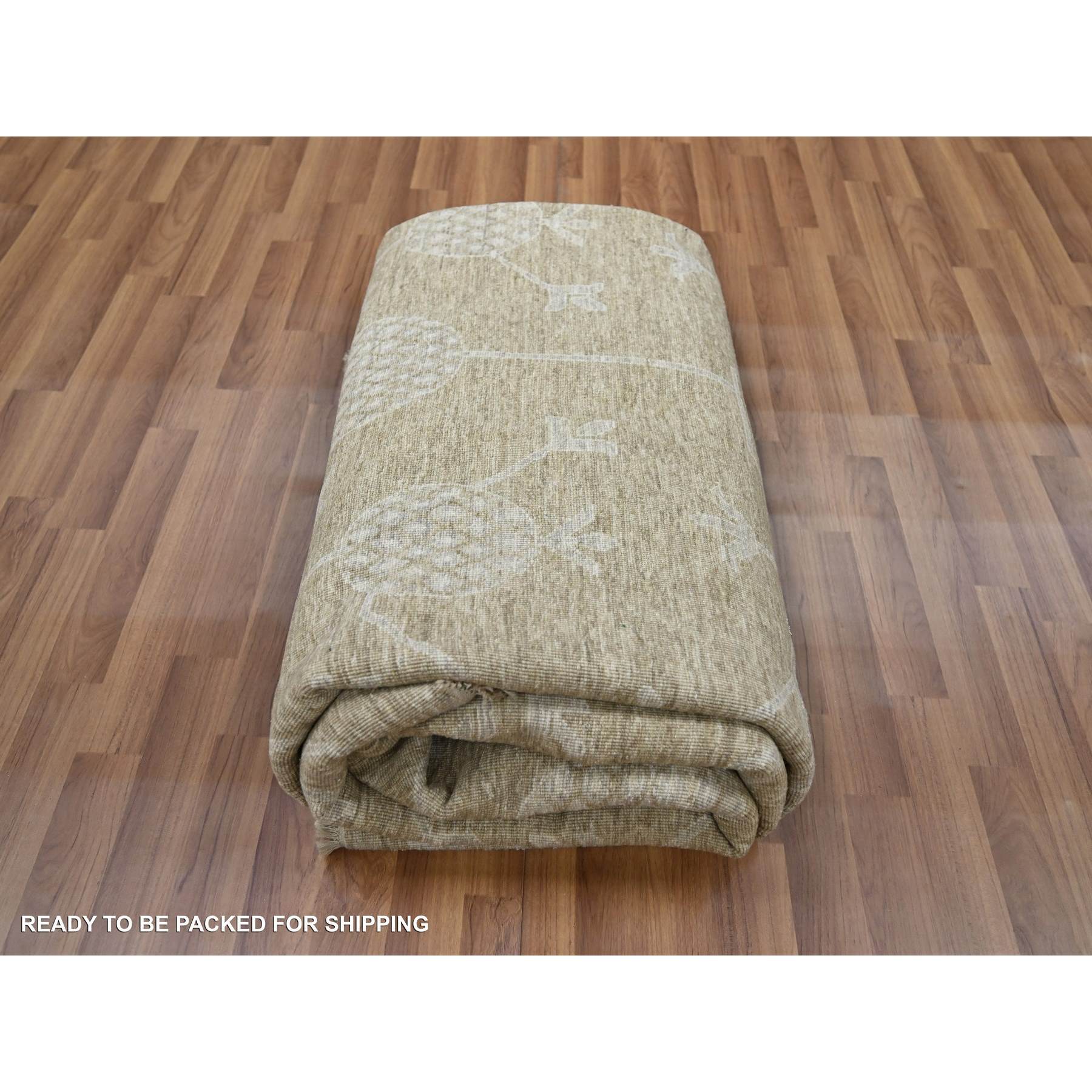 Oushak-And-Peshawar-Hand-Knotted-Rug-380830