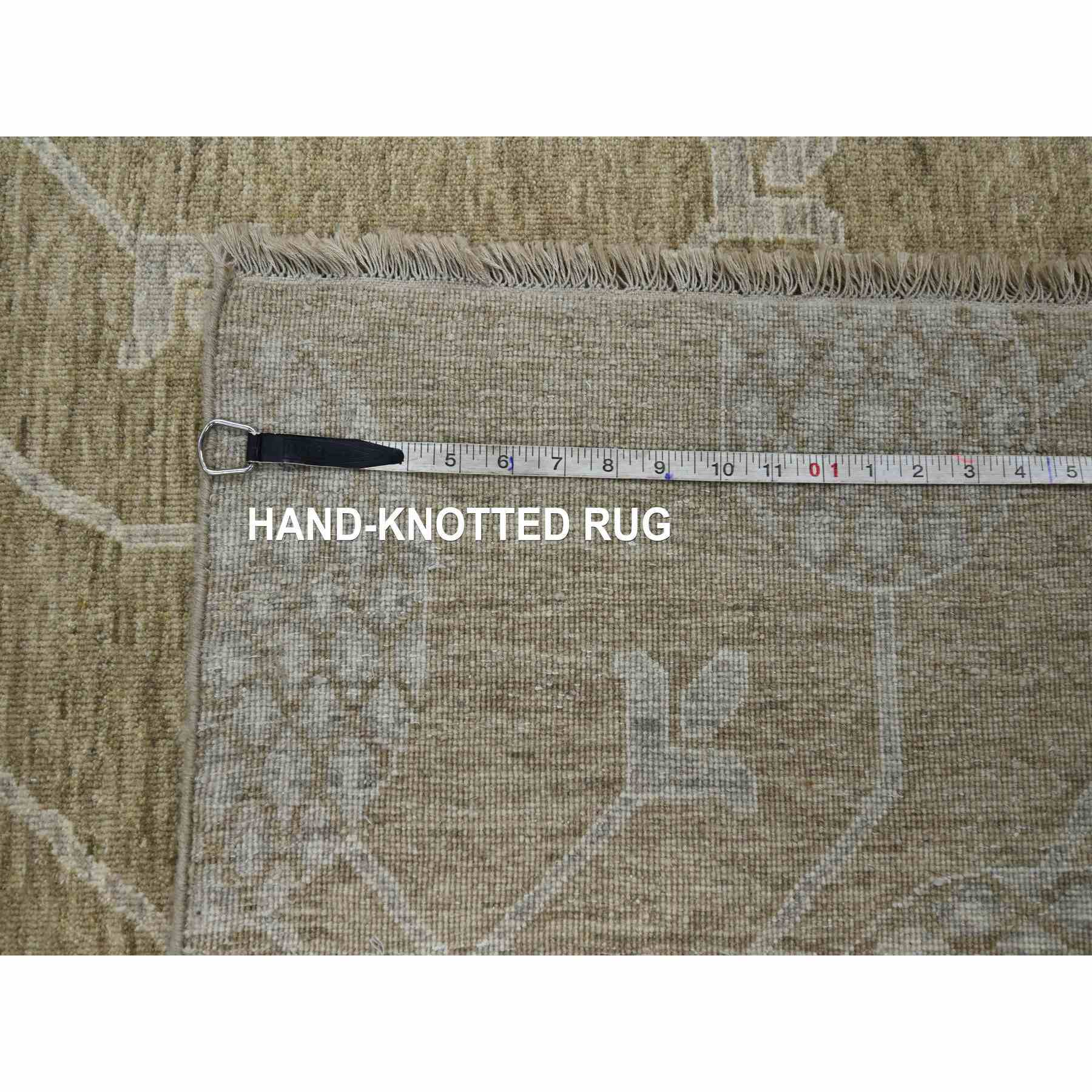 Oushak-And-Peshawar-Hand-Knotted-Rug-380830