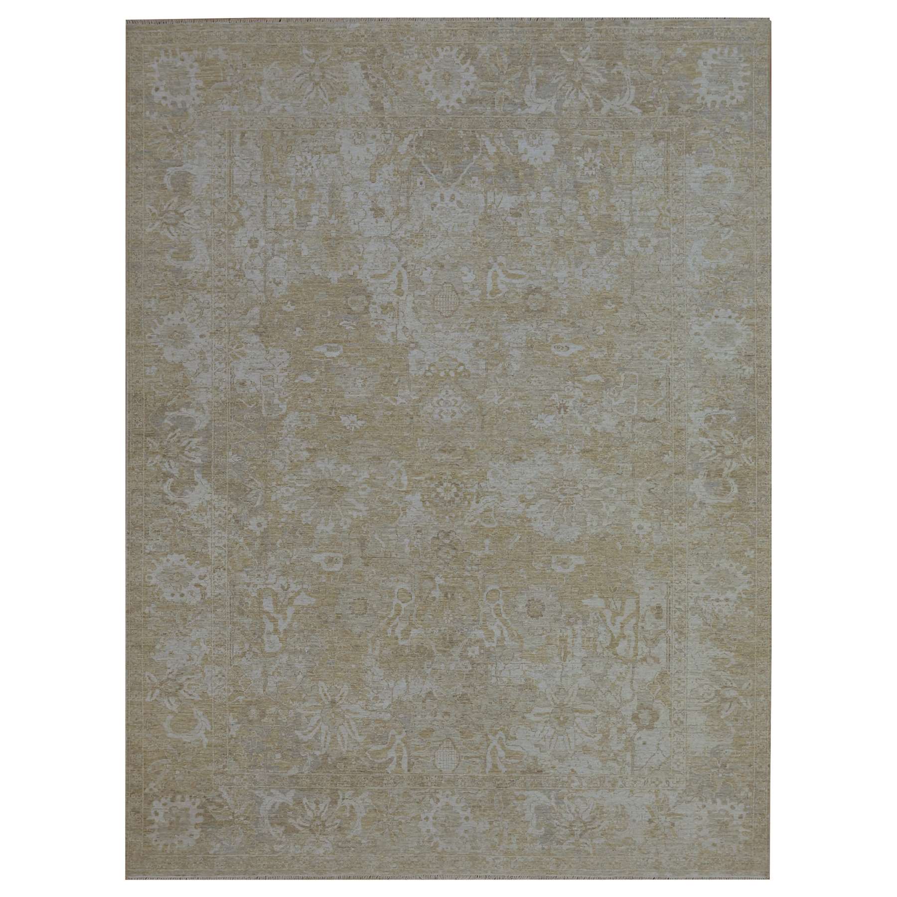 Oushak-And-Peshawar-Hand-Knotted-Rug-380840