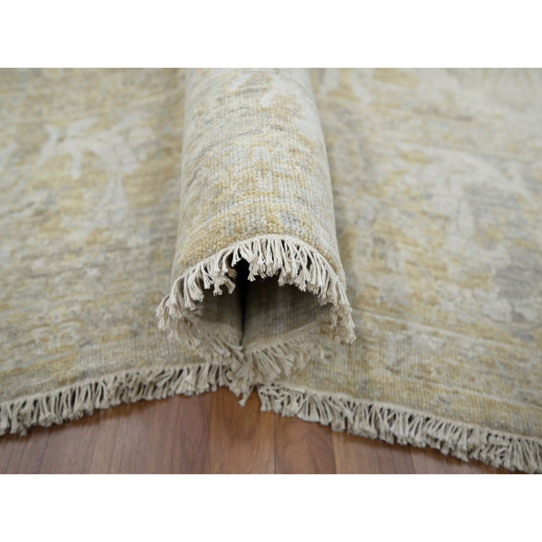 Oushak-And-Peshawar-Hand-Knotted-Rug-380840