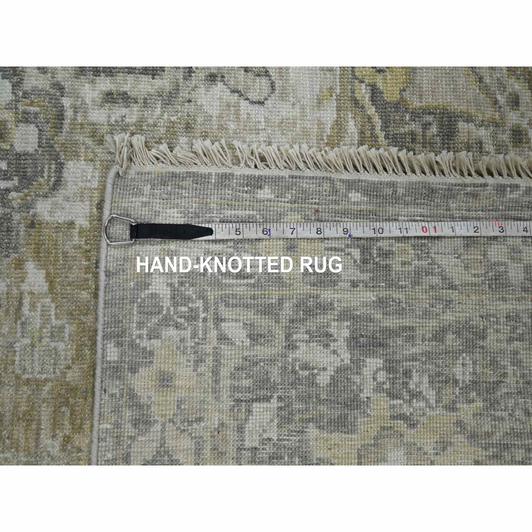 Oushak-And-Peshawar-Hand-Knotted-Rug-380845