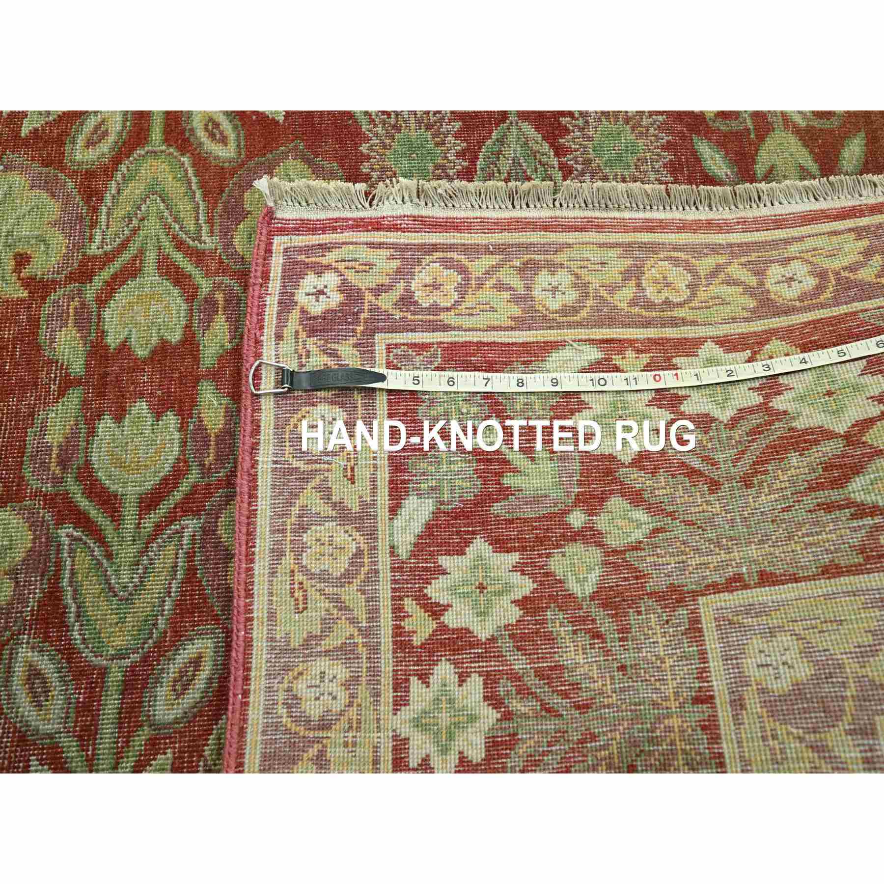 Oushak-And-Peshawar-Hand-Knotted-Rug-381730