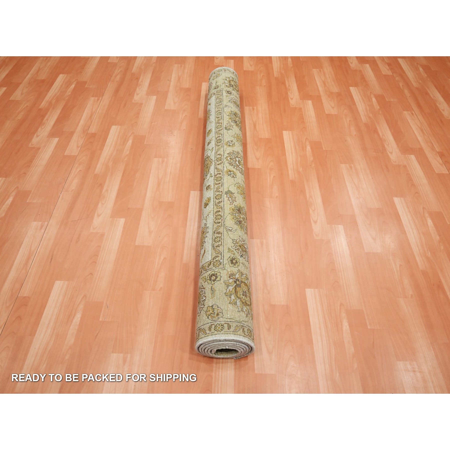 Oushak-And-Peshawar-Hand-Knotted-Rug-381775