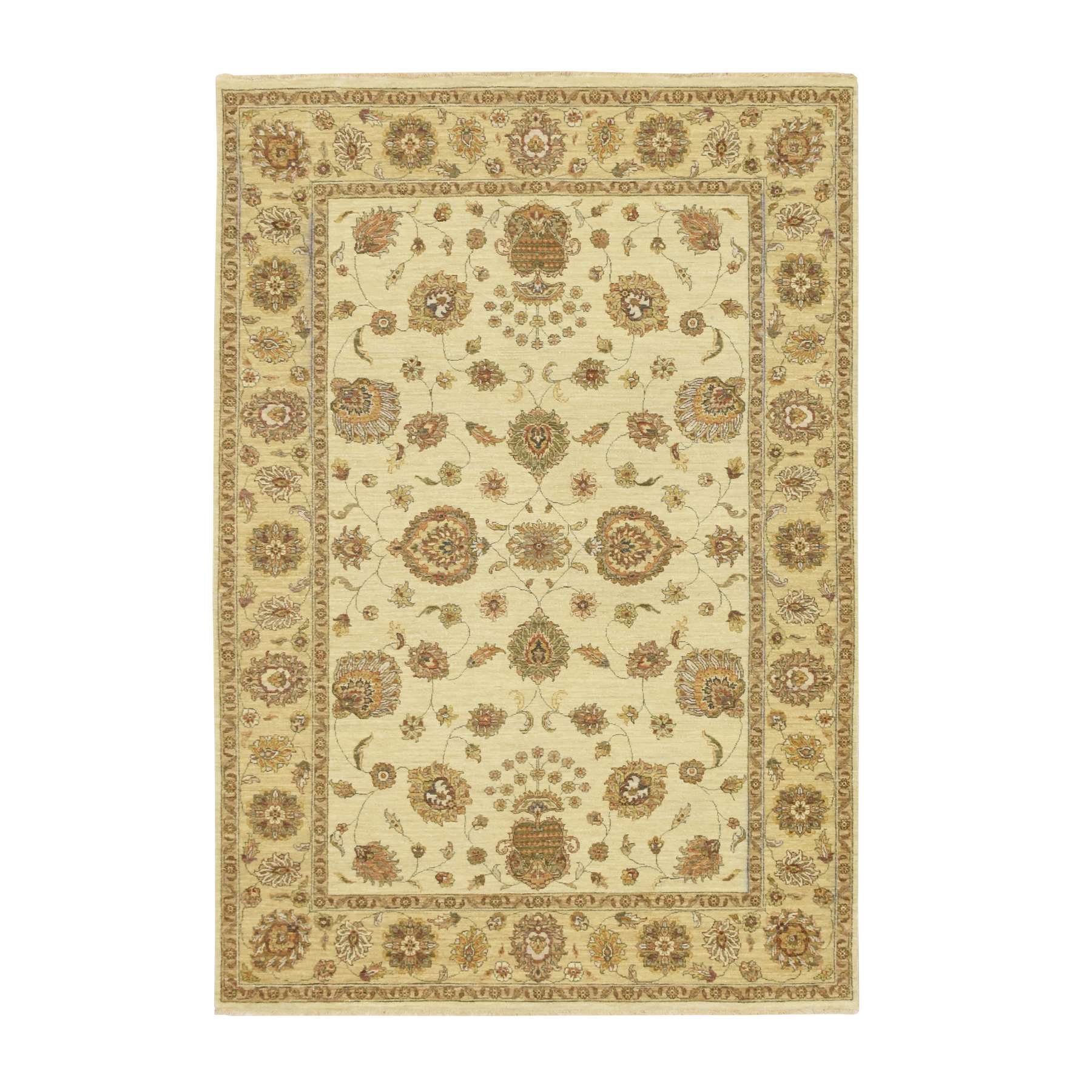 Oushak-And-Peshawar-Hand-Knotted-Rug-381780