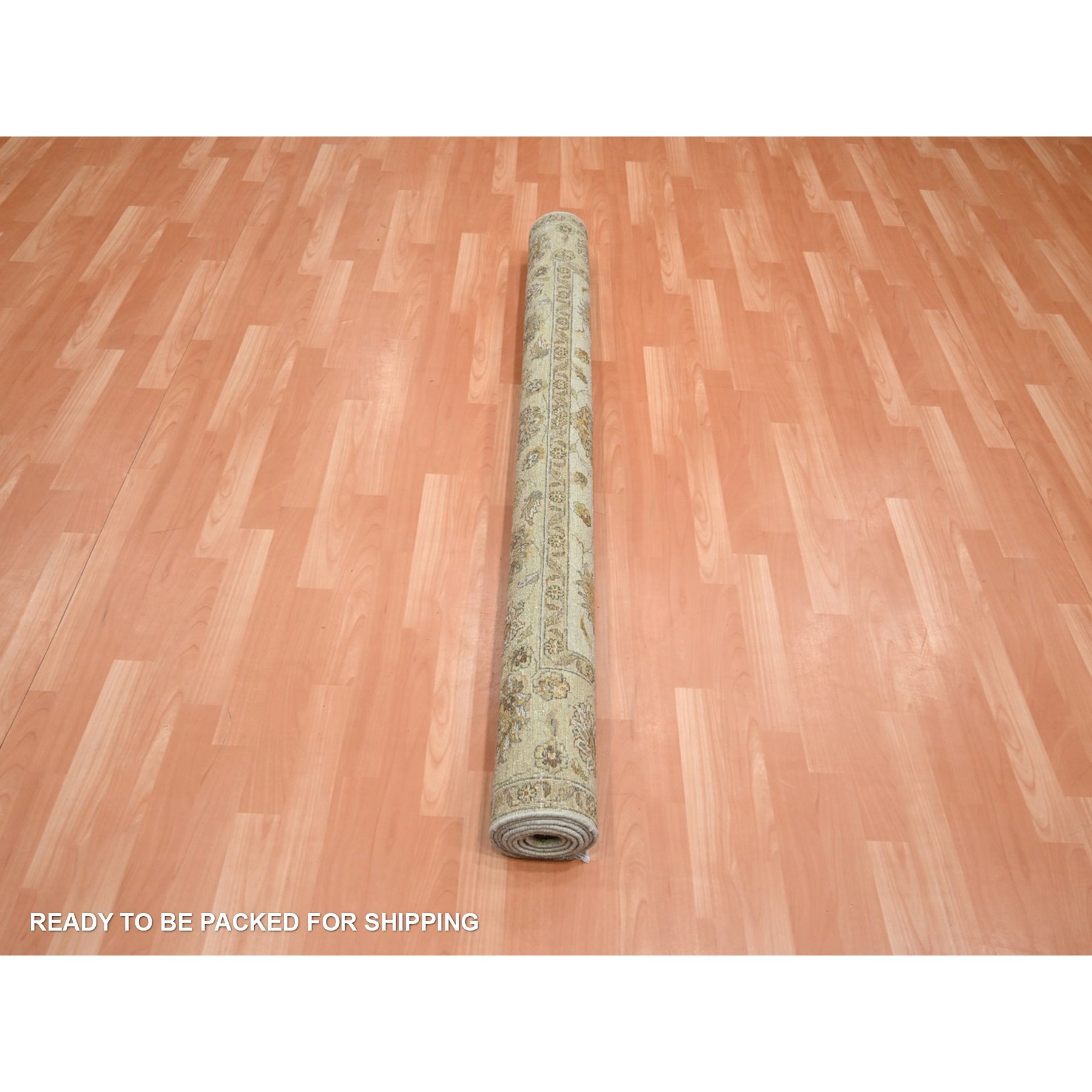 Oushak-And-Peshawar-Hand-Knotted-Rug-381790