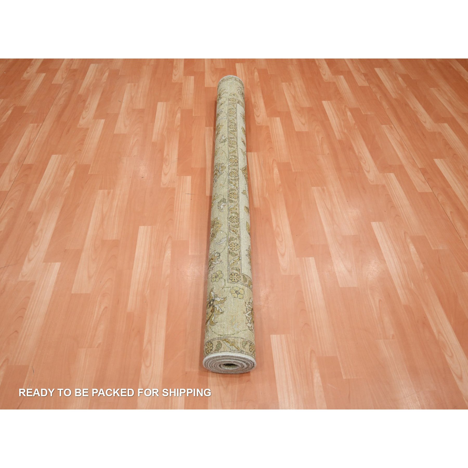Oushak-And-Peshawar-Hand-Knotted-Rug-381795