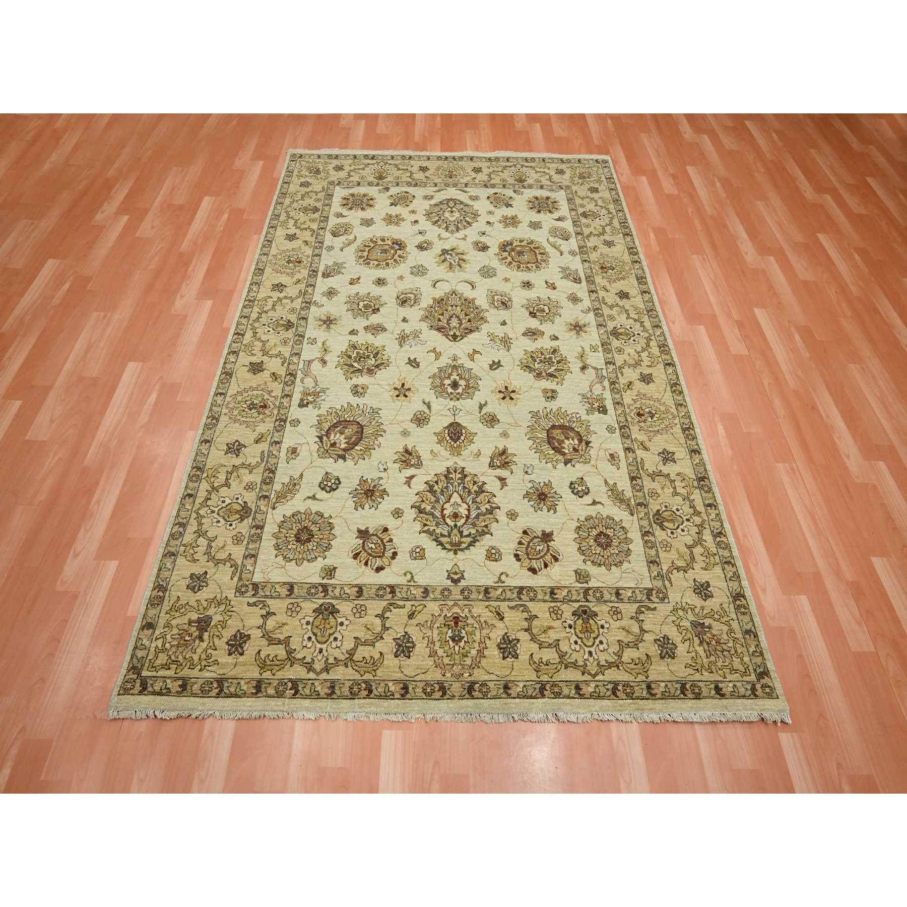 Oushak-And-Peshawar-Hand-Knotted-Rug-381805