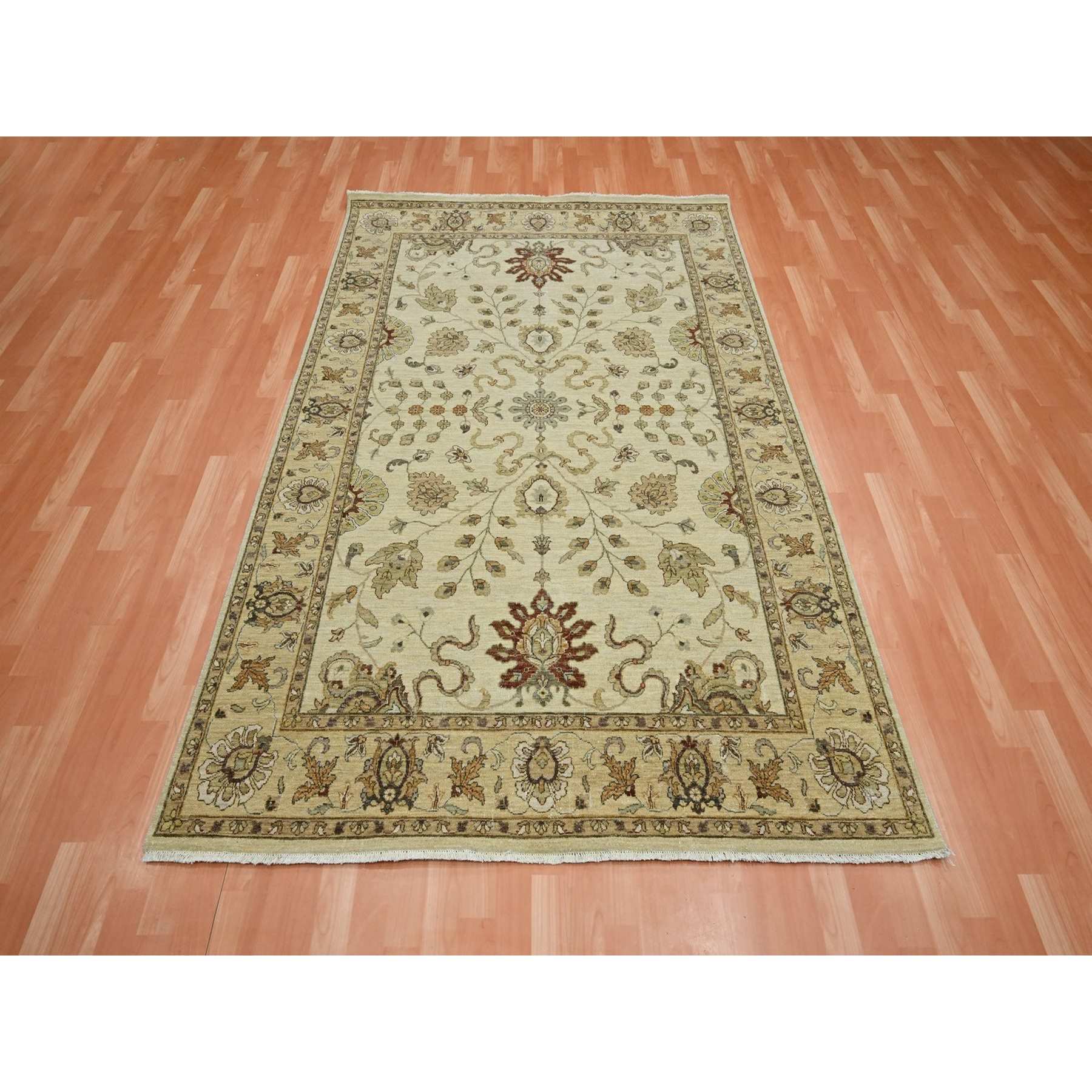 Oushak-And-Peshawar-Hand-Knotted-Rug-381815