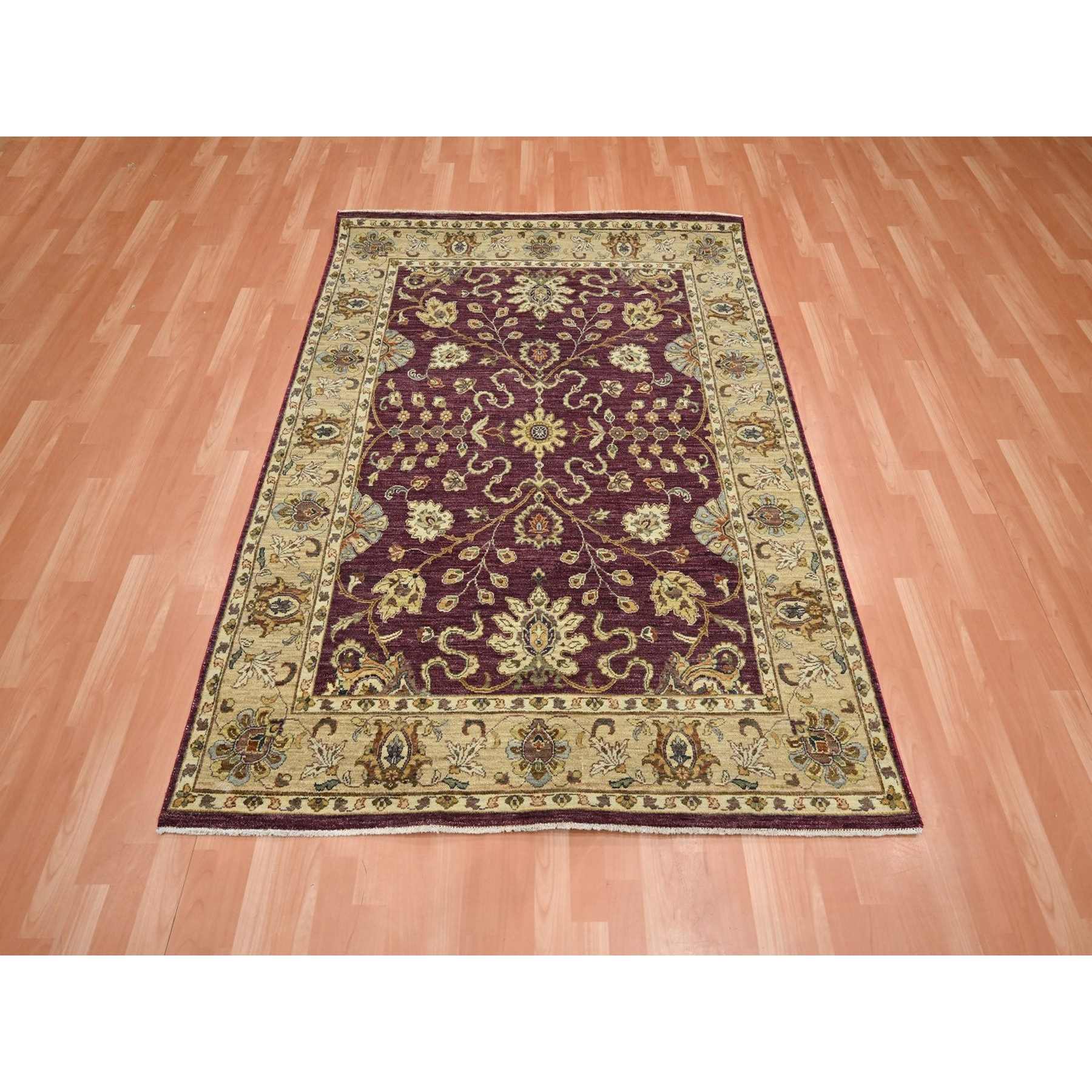 Oushak-And-Peshawar-Hand-Knotted-Rug-381820