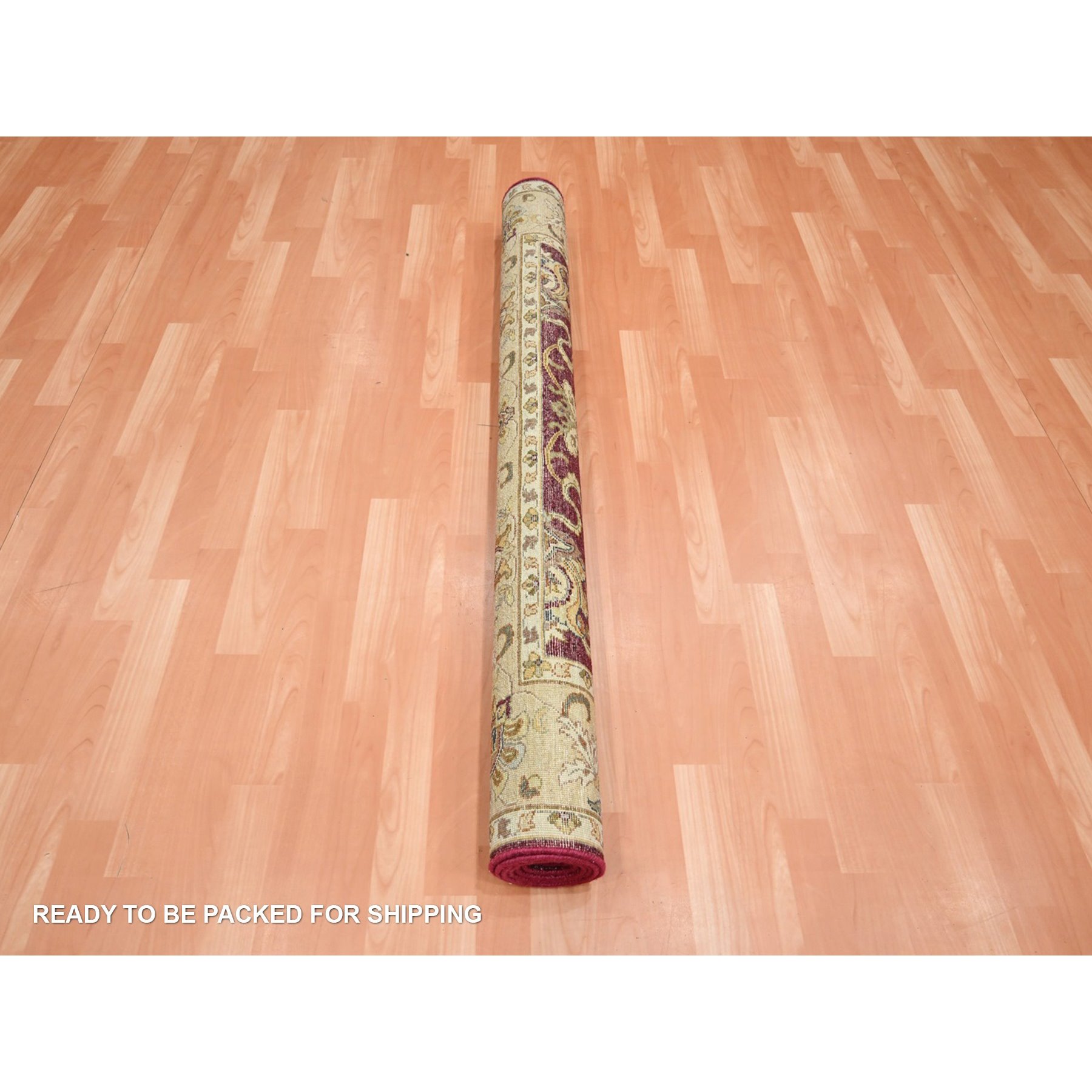 Oushak-And-Peshawar-Hand-Knotted-Rug-381820