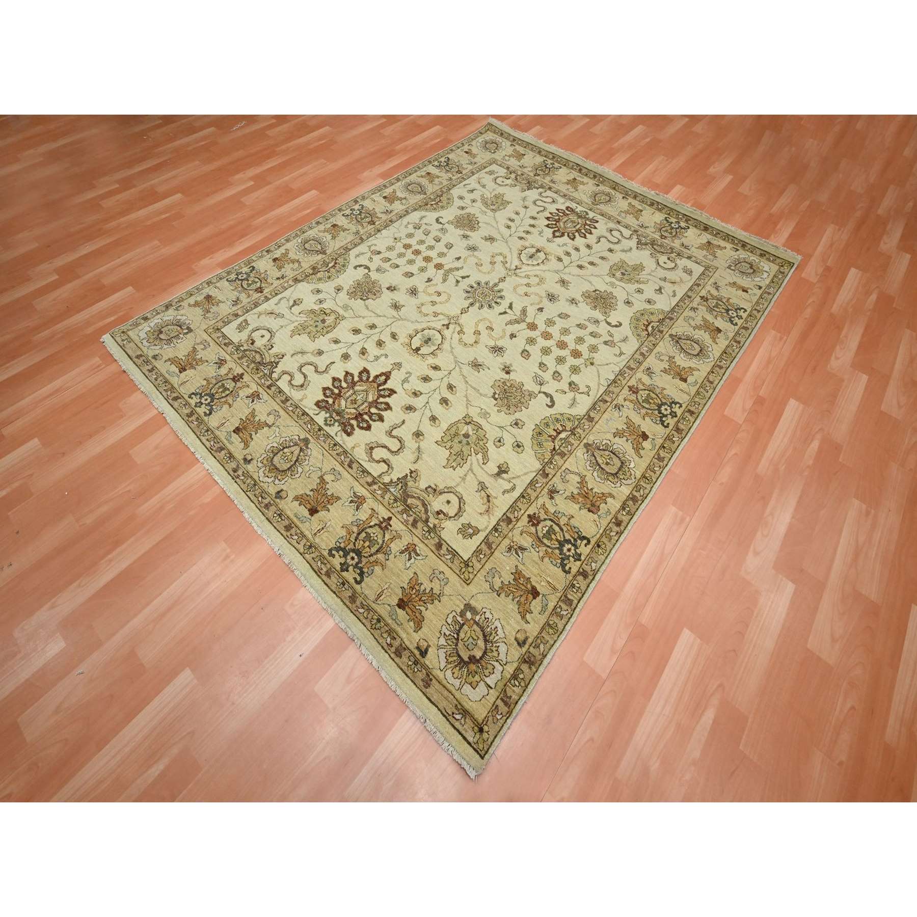 Oushak-And-Peshawar-Hand-Knotted-Rug-381835
