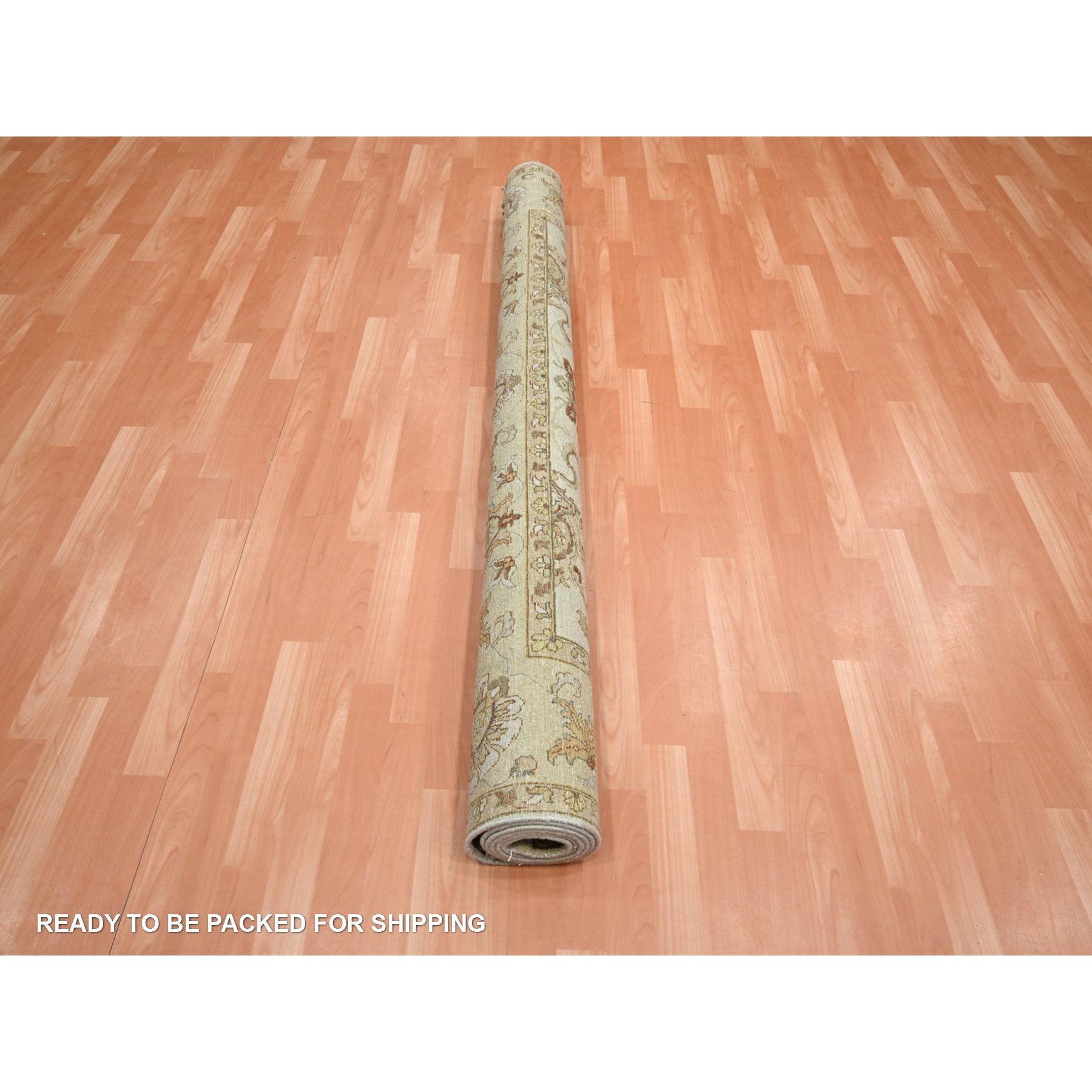 Oushak-And-Peshawar-Hand-Knotted-Rug-381835