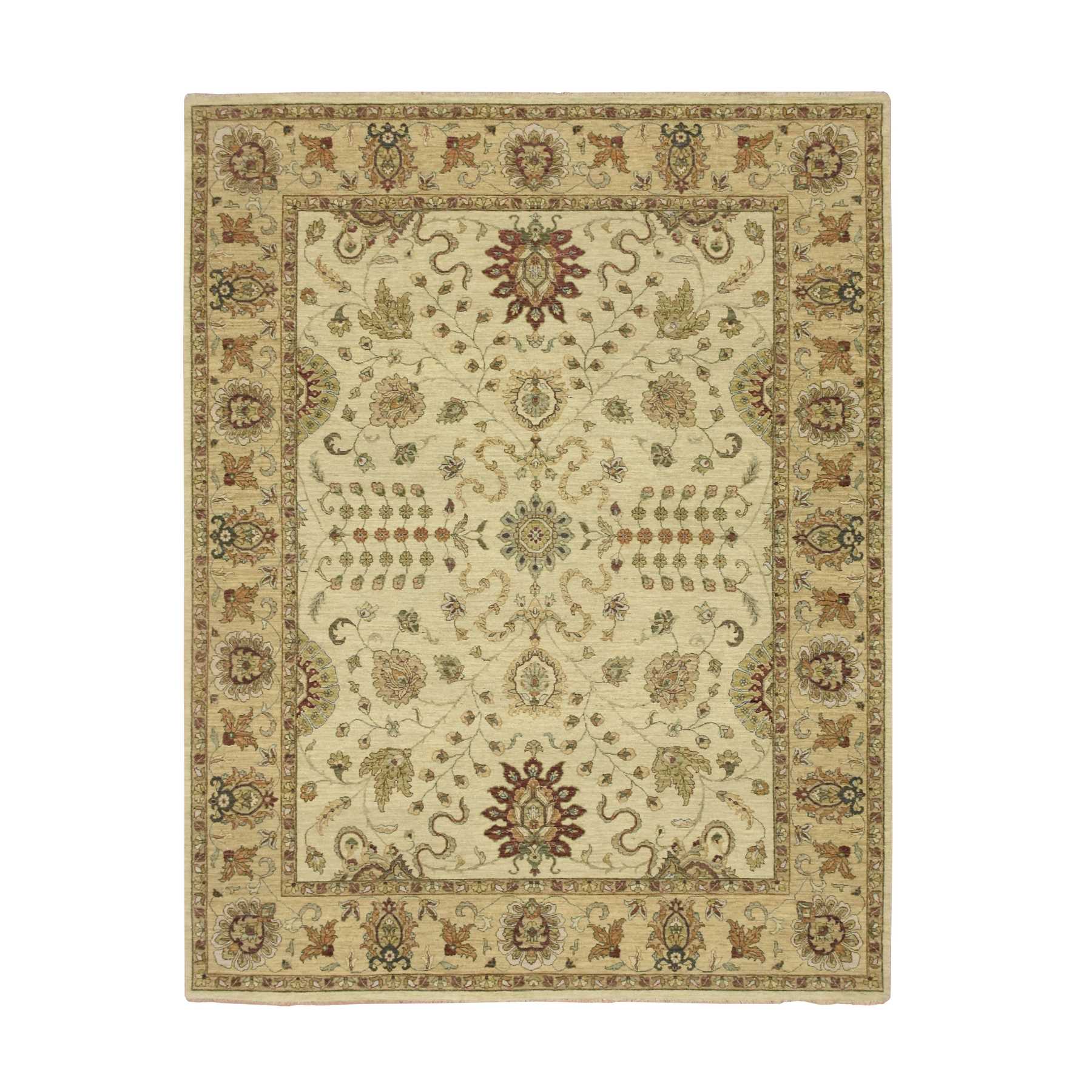 Oushak-And-Peshawar-Hand-Knotted-Rug-381840