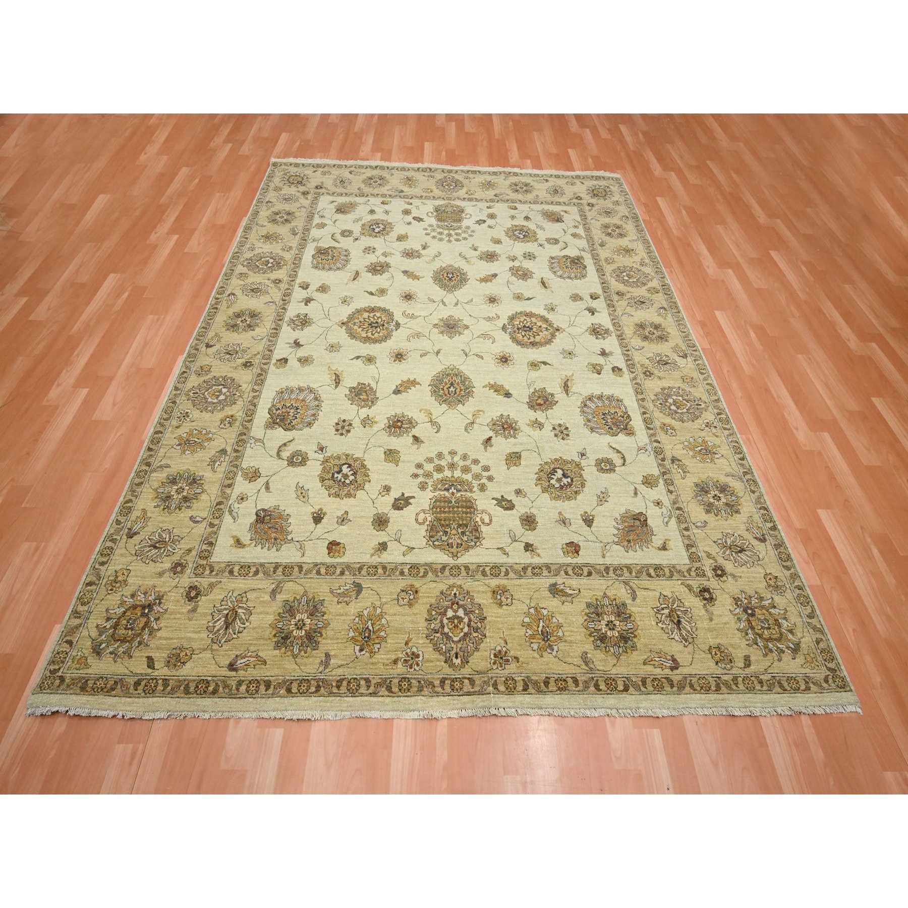 Oushak-And-Peshawar-Hand-Knotted-Rug-381855