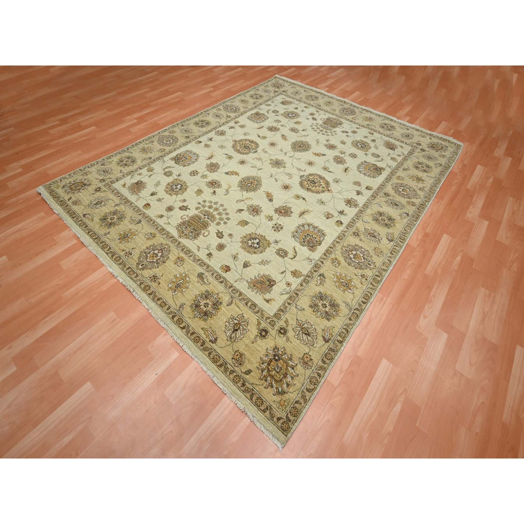 Oushak-And-Peshawar-Hand-Knotted-Rug-381855