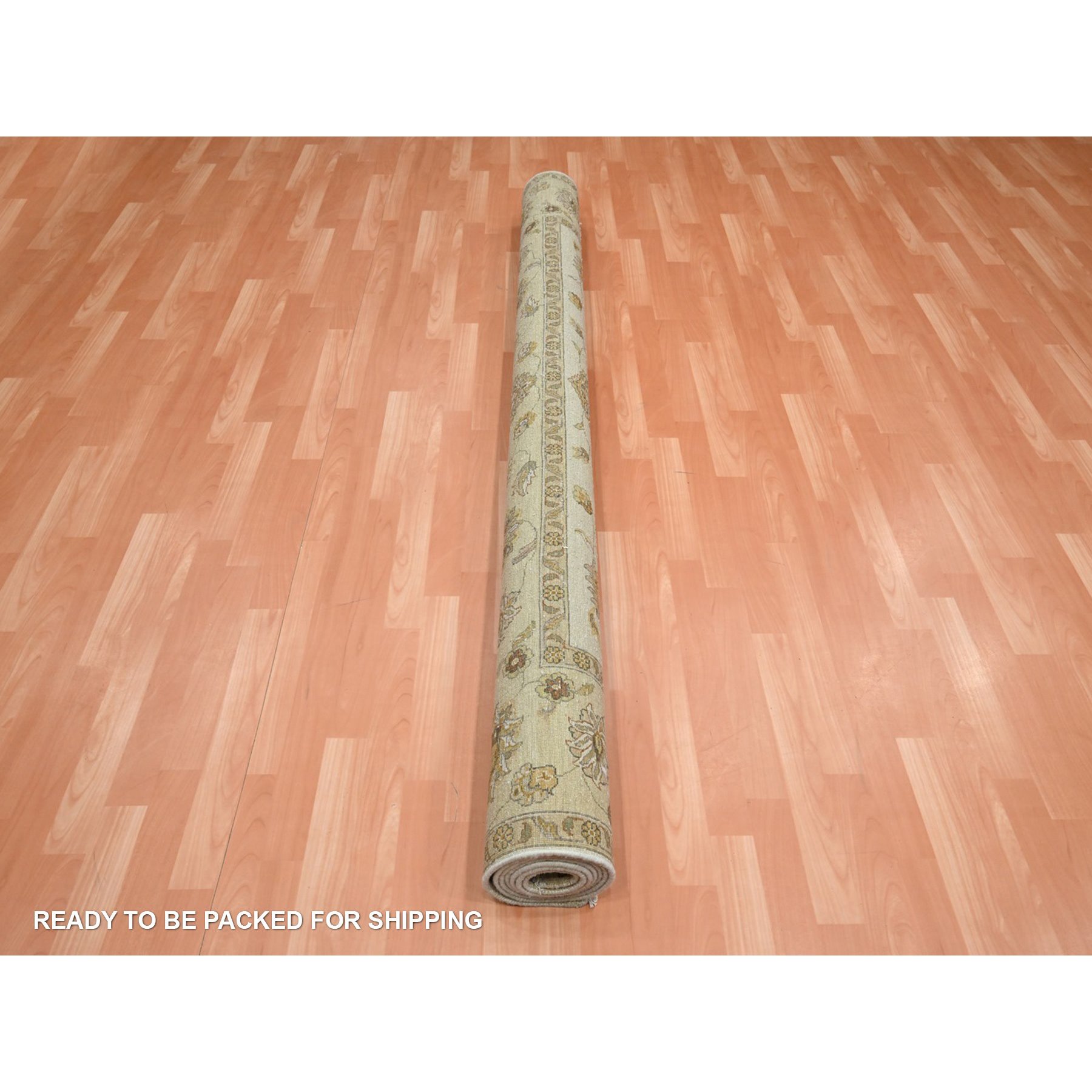 Oushak-And-Peshawar-Hand-Knotted-Rug-381855