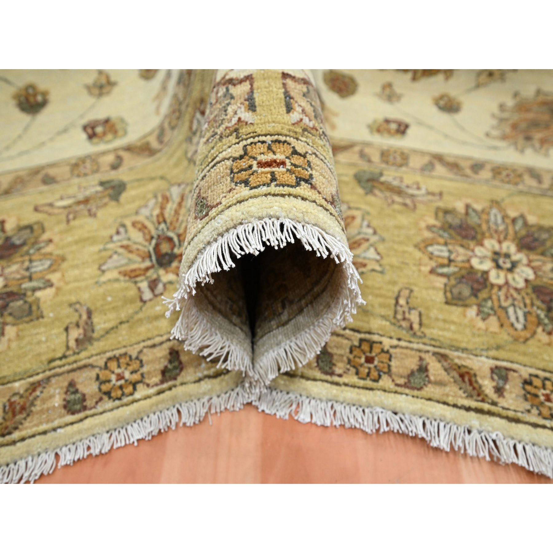Oushak-And-Peshawar-Hand-Knotted-Rug-381860
