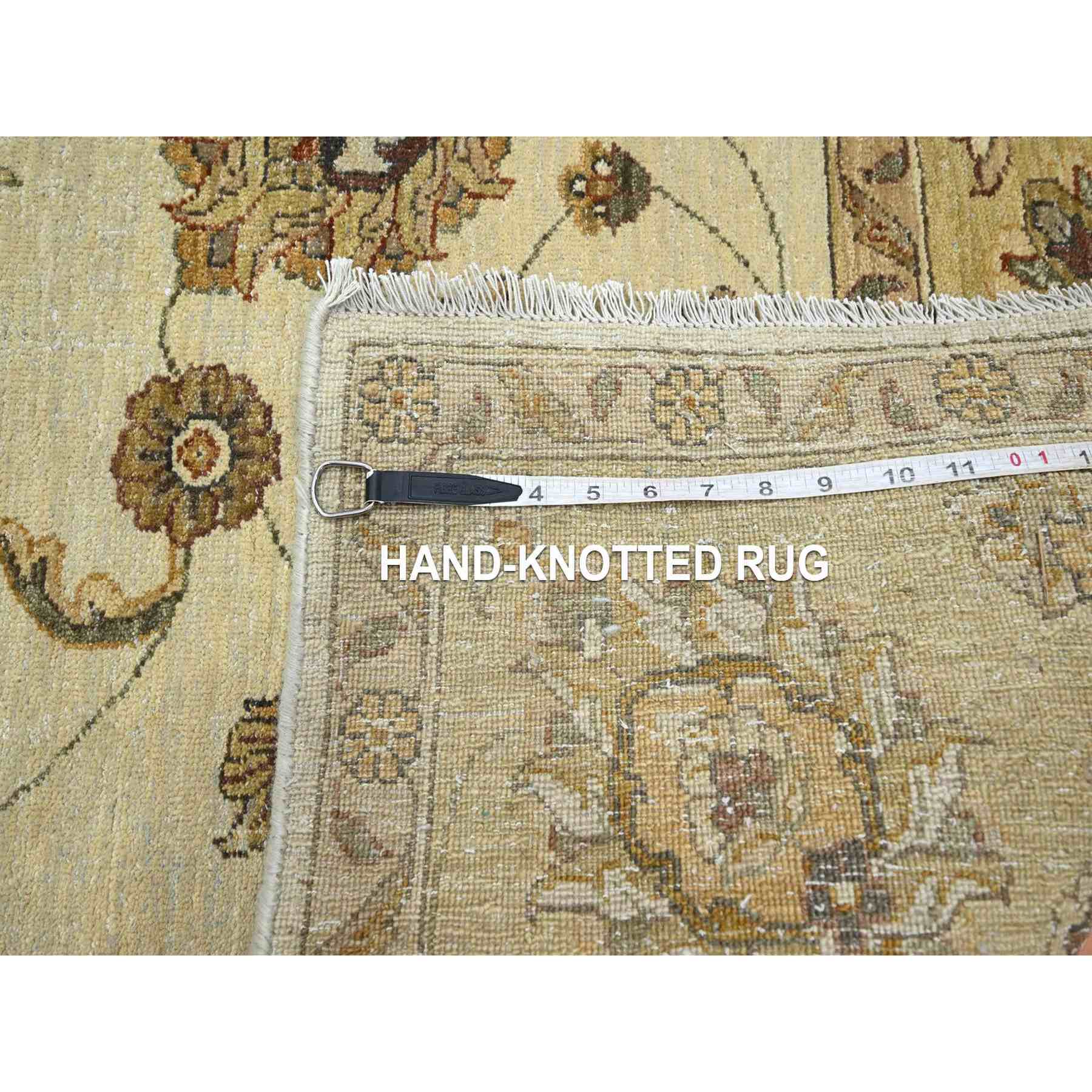 Oushak-And-Peshawar-Hand-Knotted-Rug-381860