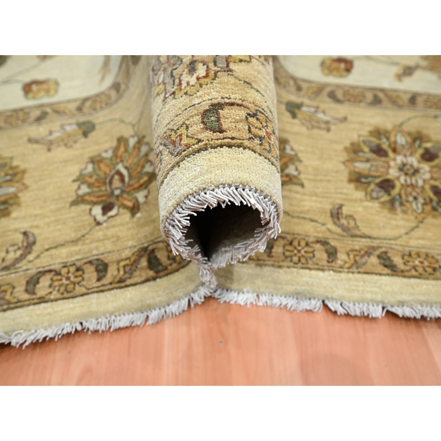 Oushak-And-Peshawar-Hand-Knotted-Rug-381885