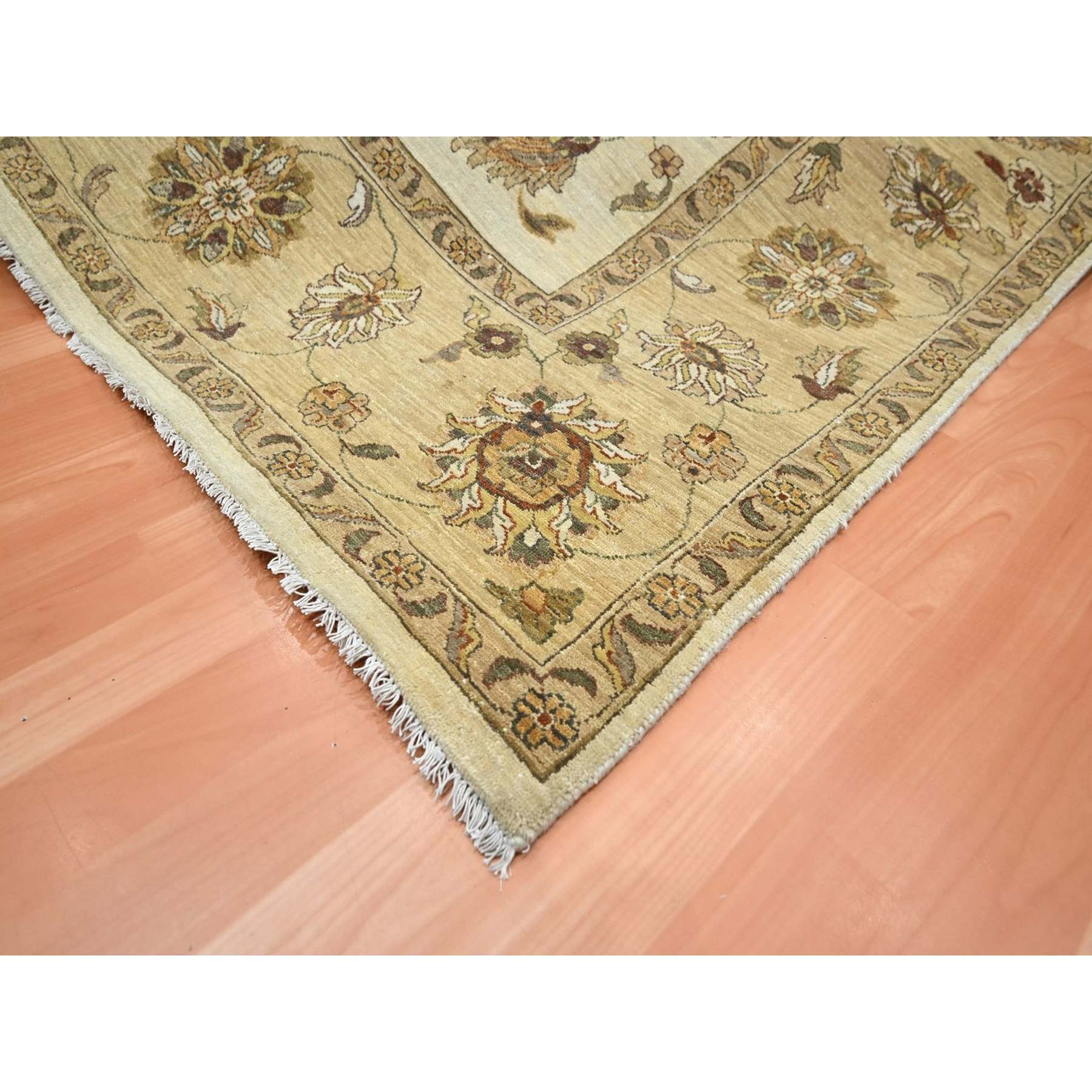 Oushak-And-Peshawar-Hand-Knotted-Rug-381885