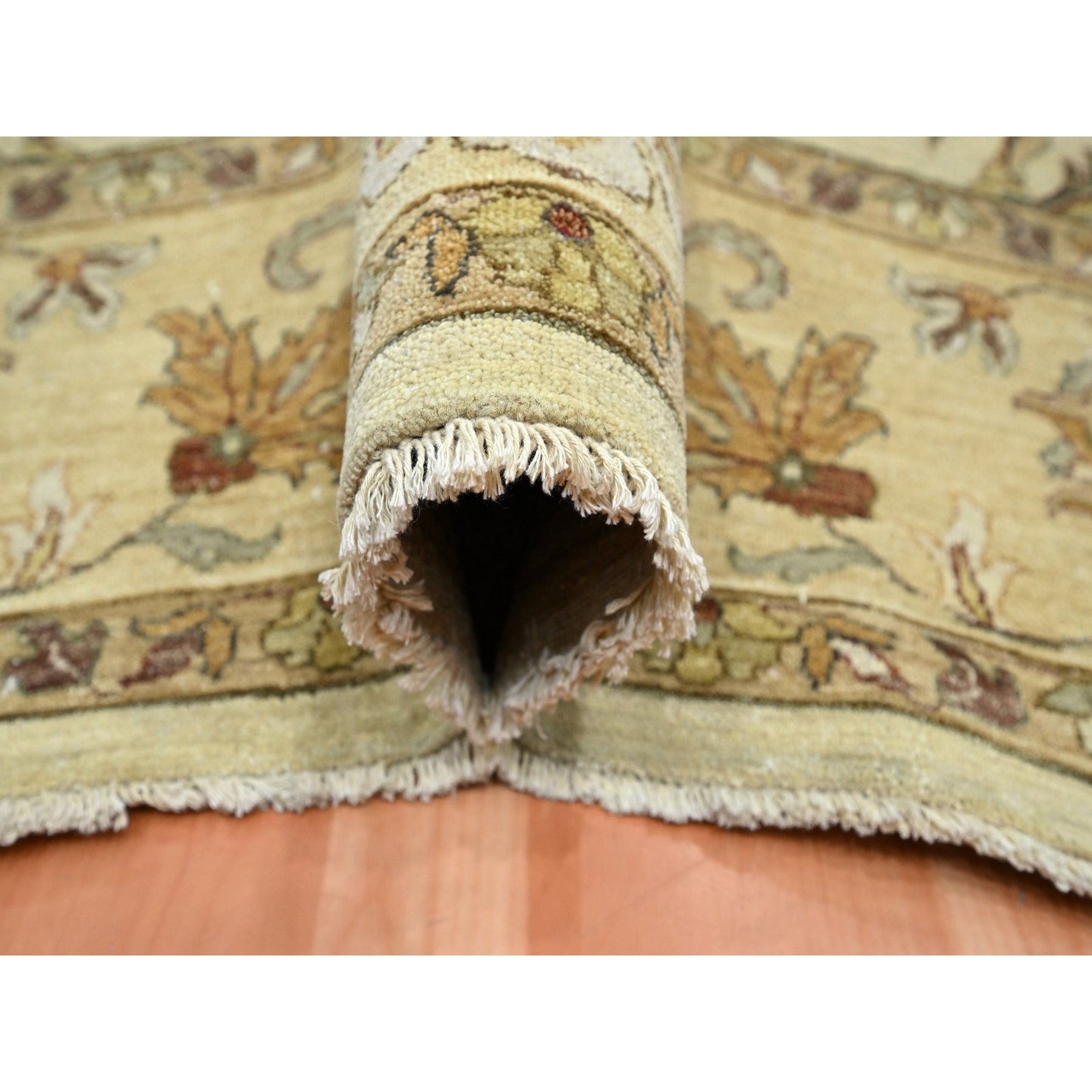 Oushak-And-Peshawar-Hand-Knotted-Rug-381895