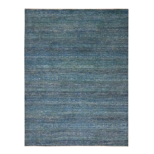 Yale Blue, Kohinoor Herat Small Repetitive Geometric Design, Lush and Plush, Hand Knotted, Soft Wool, Oriental Rug