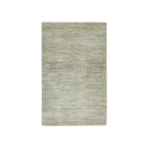 Cedar Brown, Hand Knotted, Wool with touch of Silk, Tone on Tone, Lush and Plush, Sample, Modern Grass Design, Mat, Oriental 