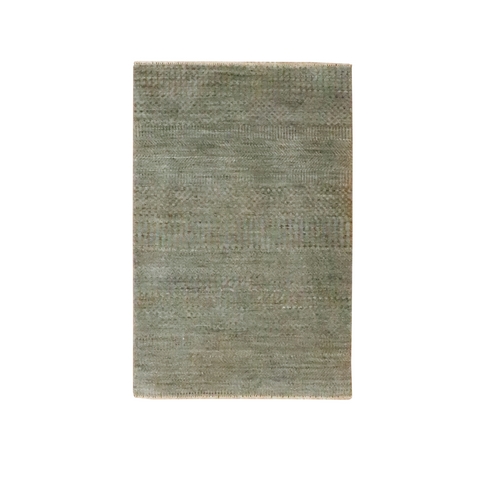 Chocolate Brown, Hand Knotted, Wool with touch of Silk, Tone on Tone, Lush and Plush, Sample, Modern Grass Design, Mat, Oriental 