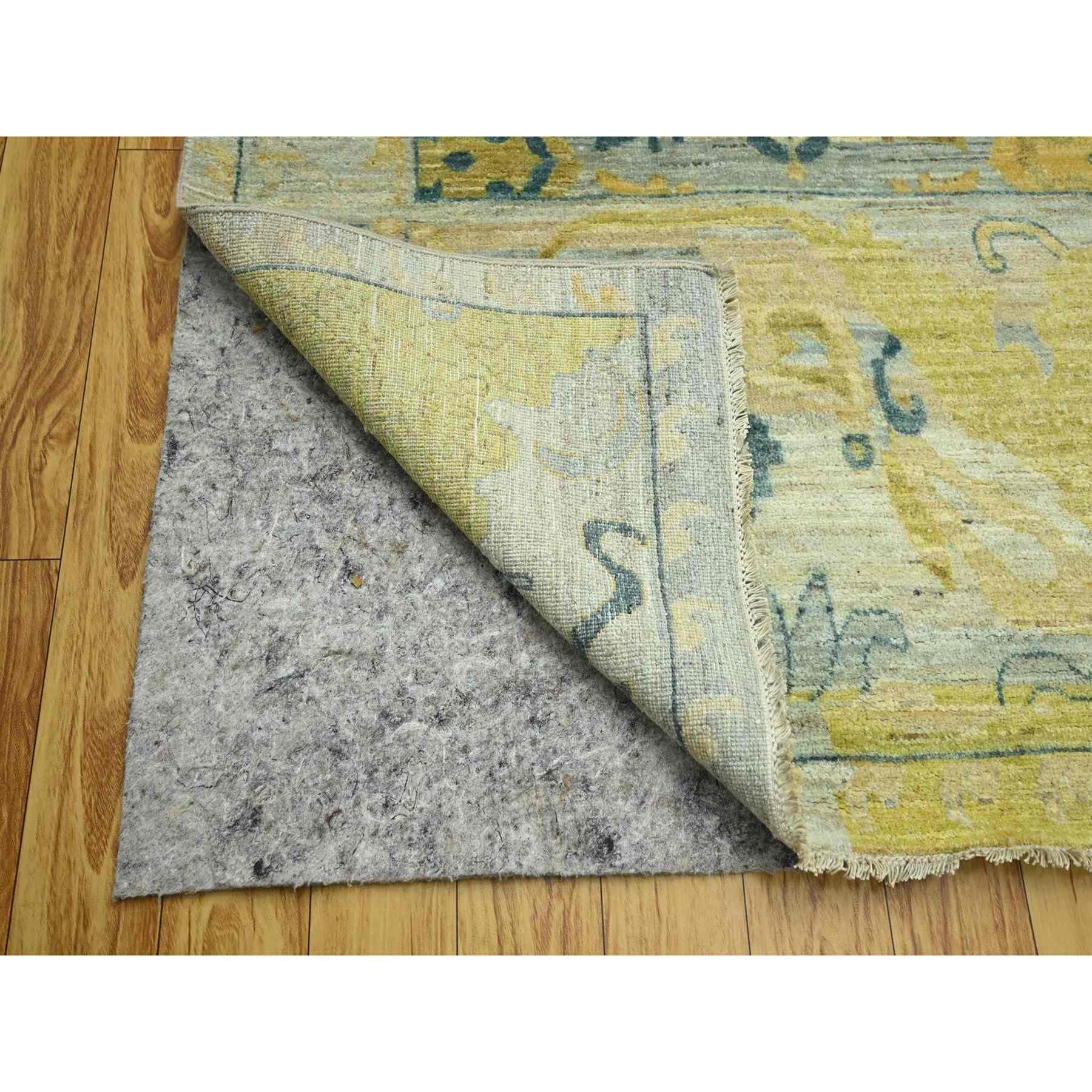 Oushak-And-Peshawar-Hand-Knotted-Rug-383435